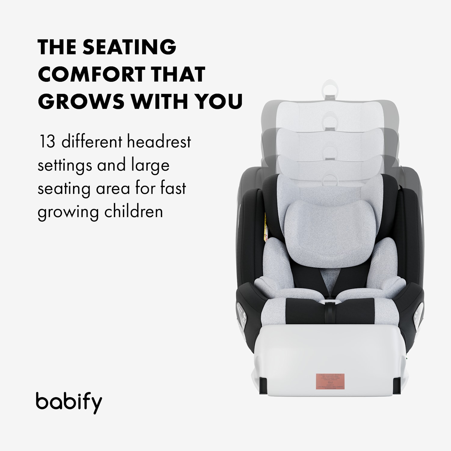 Onboard 360° child car seat 0-12 years ISOFIX 5-point belt system, R44/04 