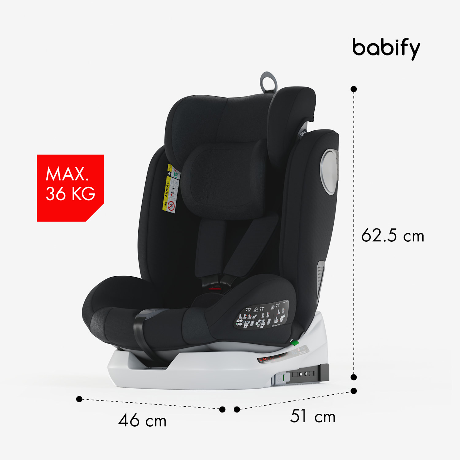 Onboard 360°, детски столчета за кола 0-12 години, ISOFIX 5-точкови колани, R44/04