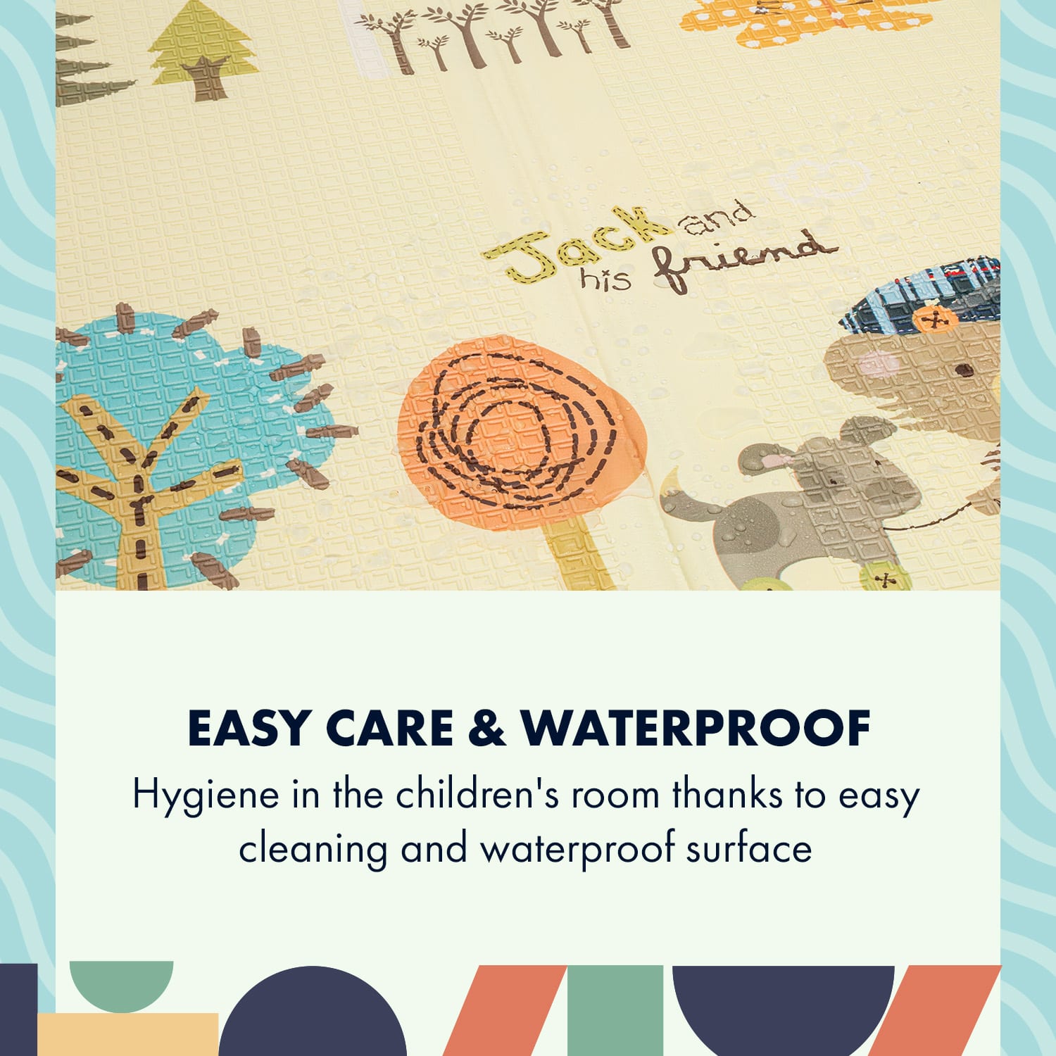 Podložka na hranie, skladacia, 1cm, motív dinosaurus   