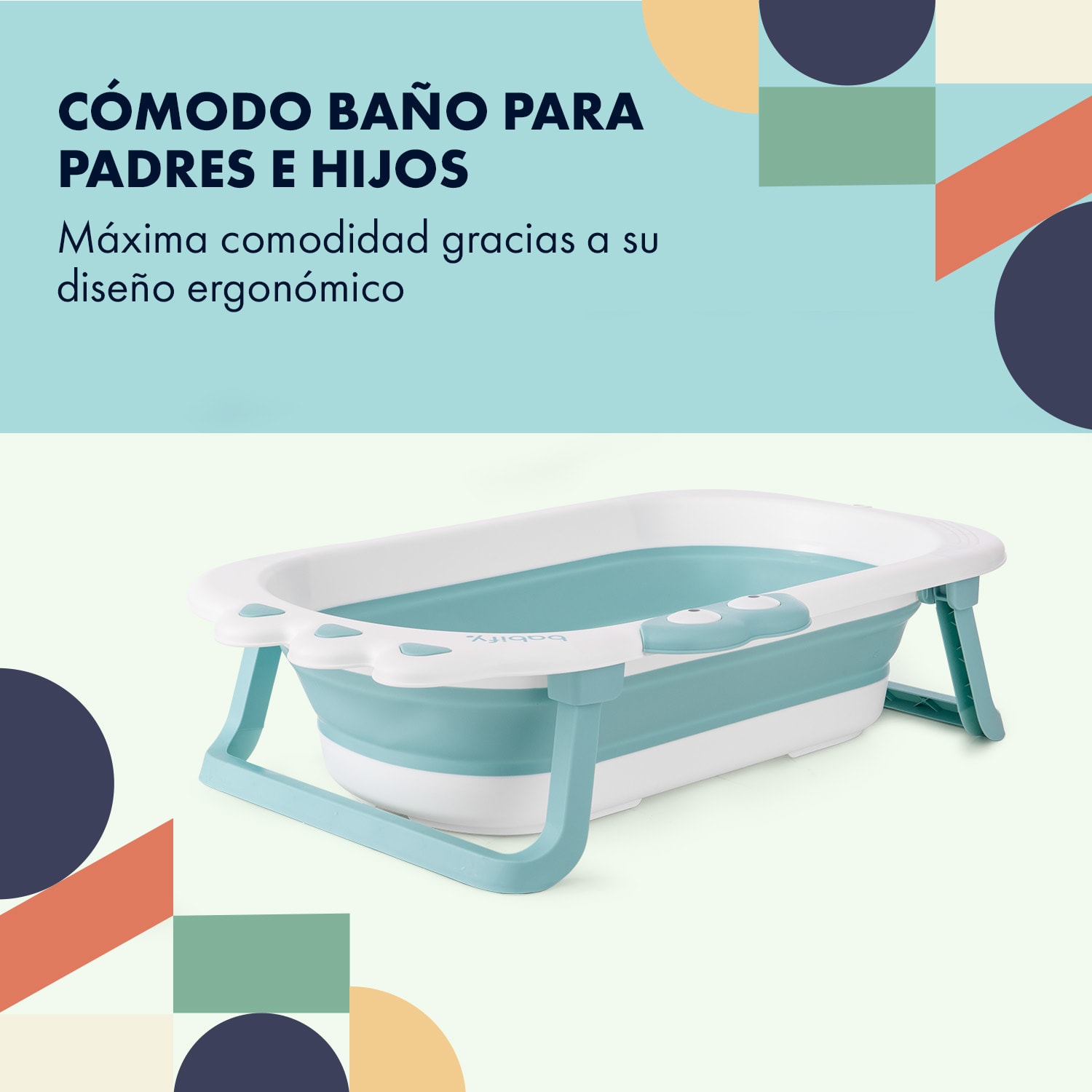 Bañera para bebé plegable ligera 