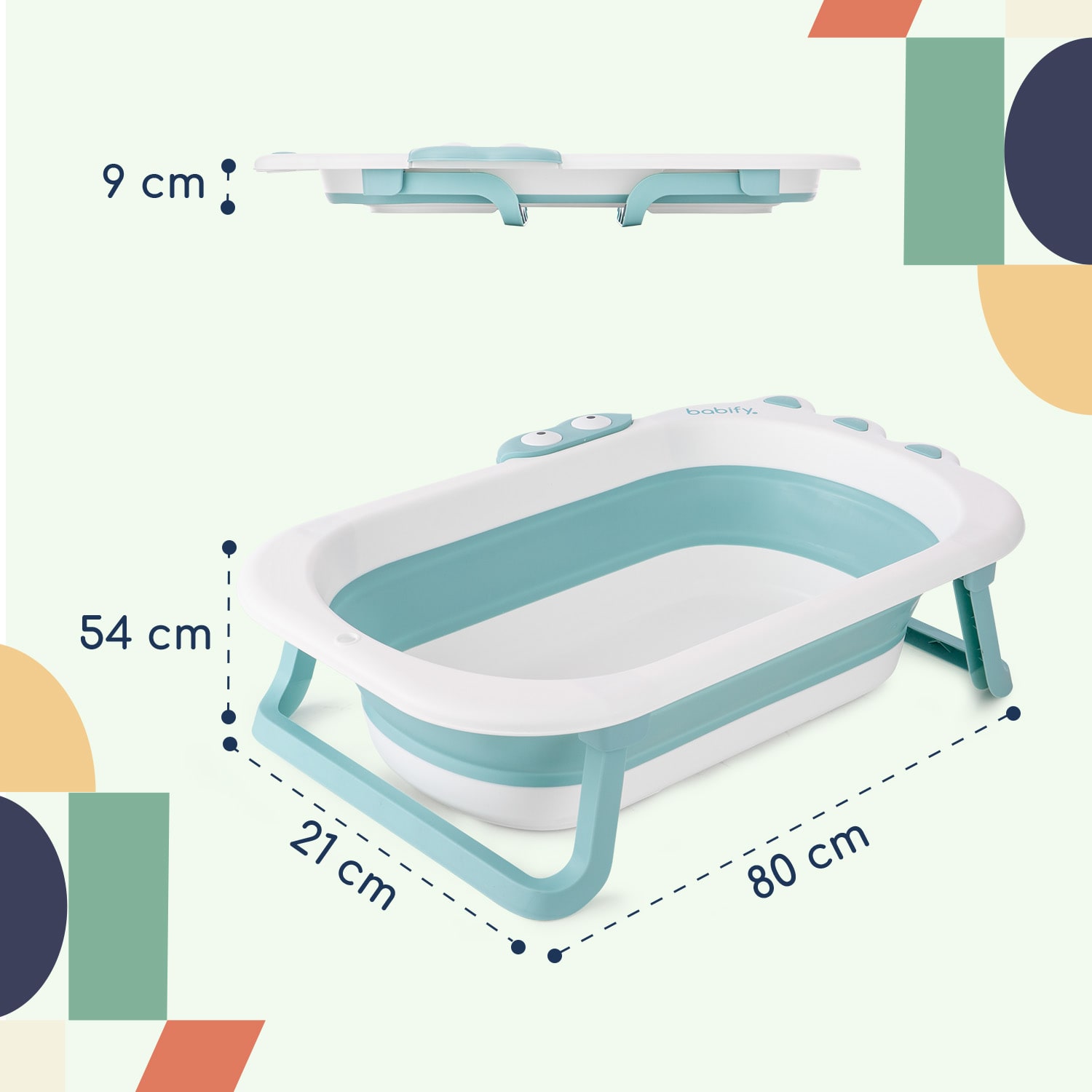 Bañera para bebé plegable ligera 