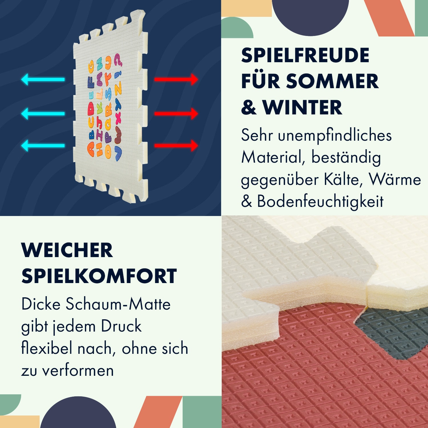 Baby Puzzle Mat XL 1.5cm Animals 