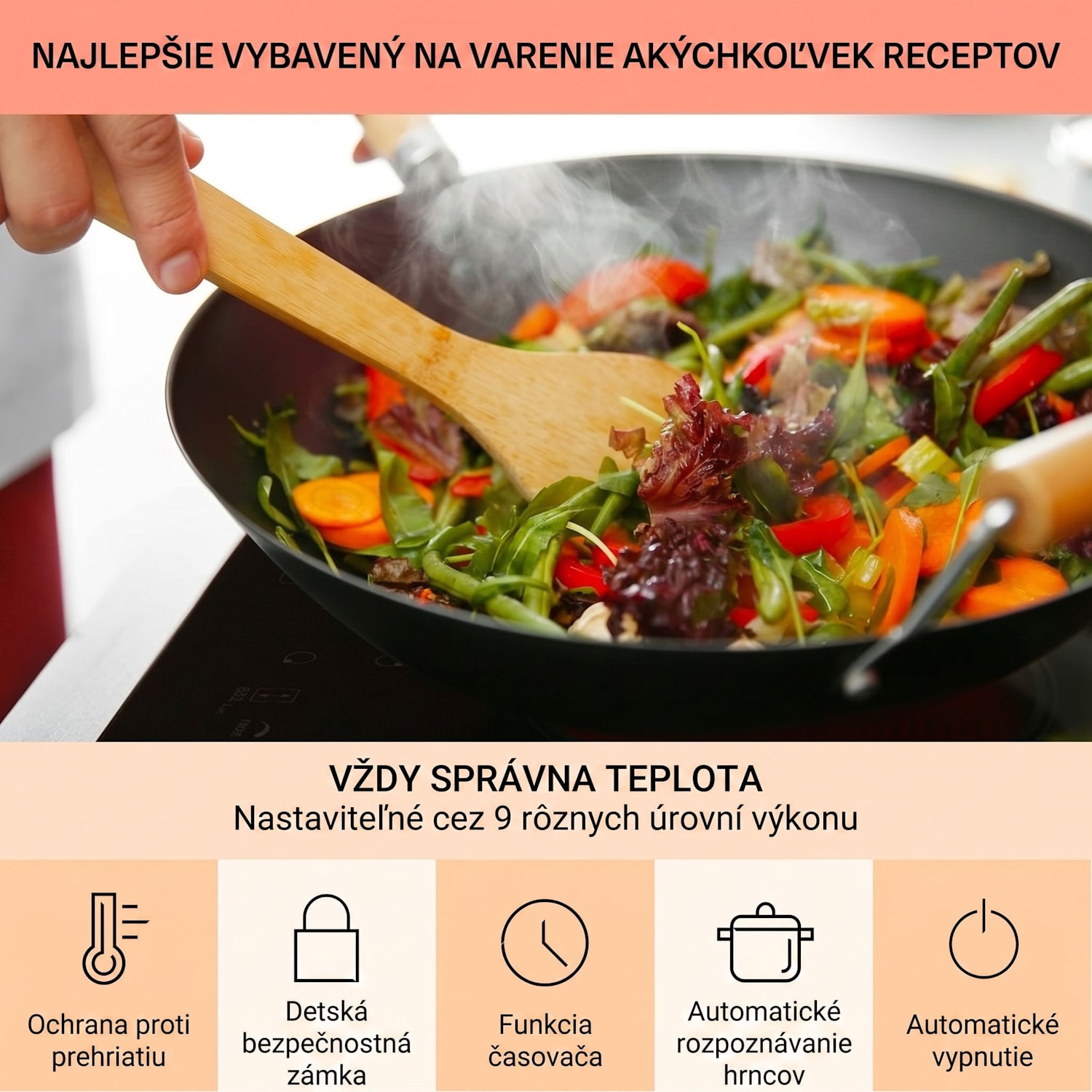 Virtuosa 5, vstavaná varná doska, 5 zón, 8200W, sklokeramika 75 cm | Dvojitý | Bez rámu