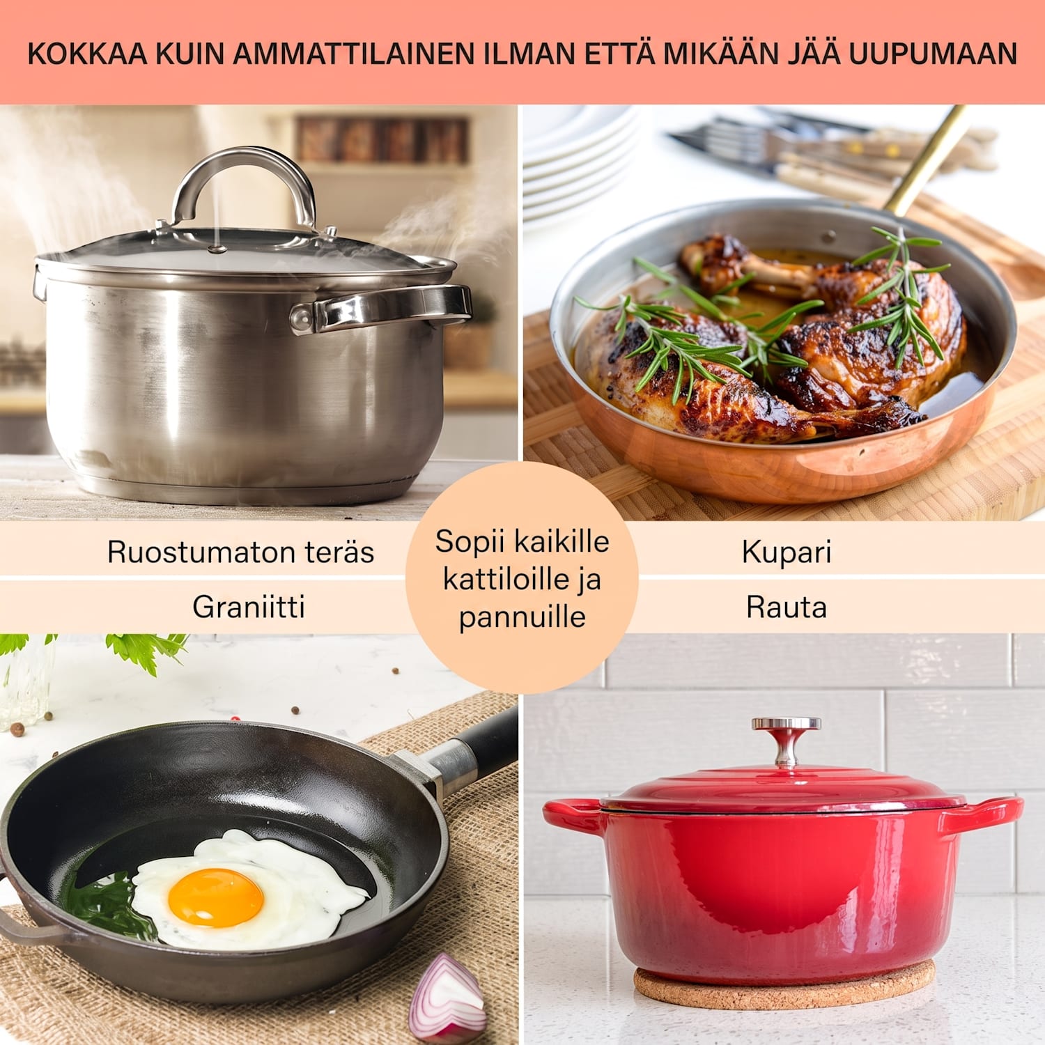 Virtuosa Roast tasoon asennettava liesi 5 keittoaluetta 8500W lasikeraaminen 75 cm | Soikea/Kolminkertainen | Kehyksetön