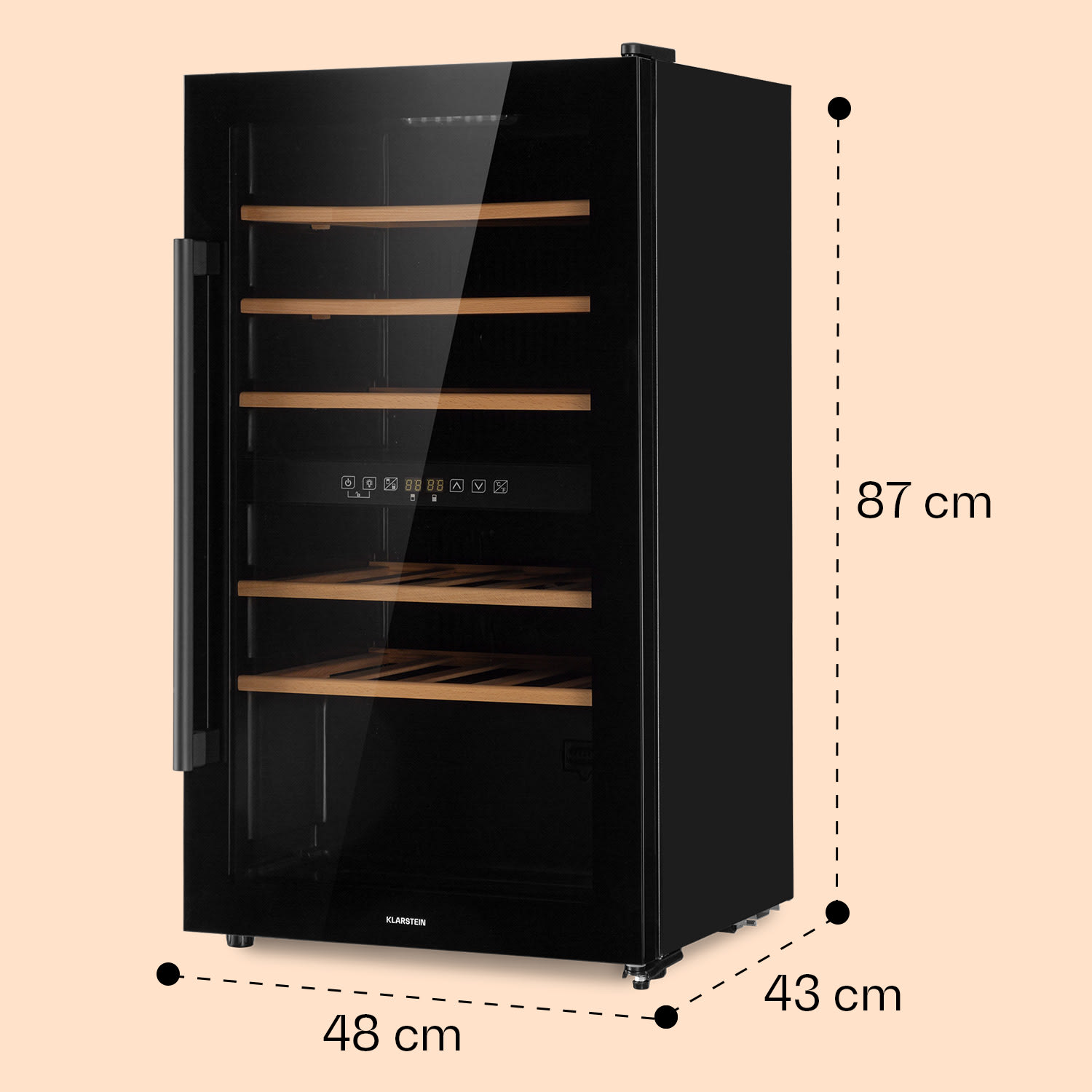 Barossa 29 Duo Vinoteca 29 botellas 80 litros 2 zonas Control con botones 2 zonas de refrigeración | 29 botellas