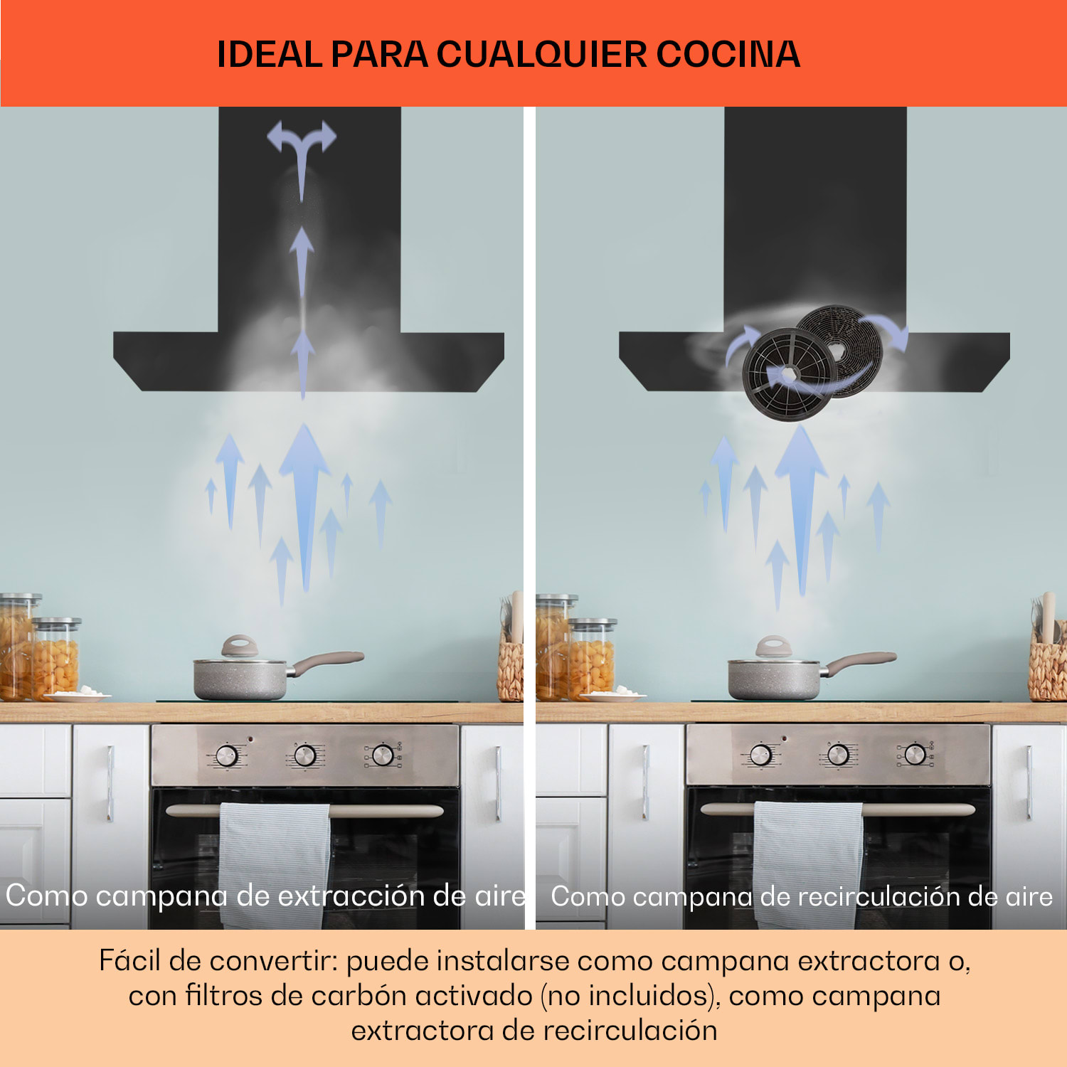 Limelight Campana extractora de pared 60cm 600m³/h 