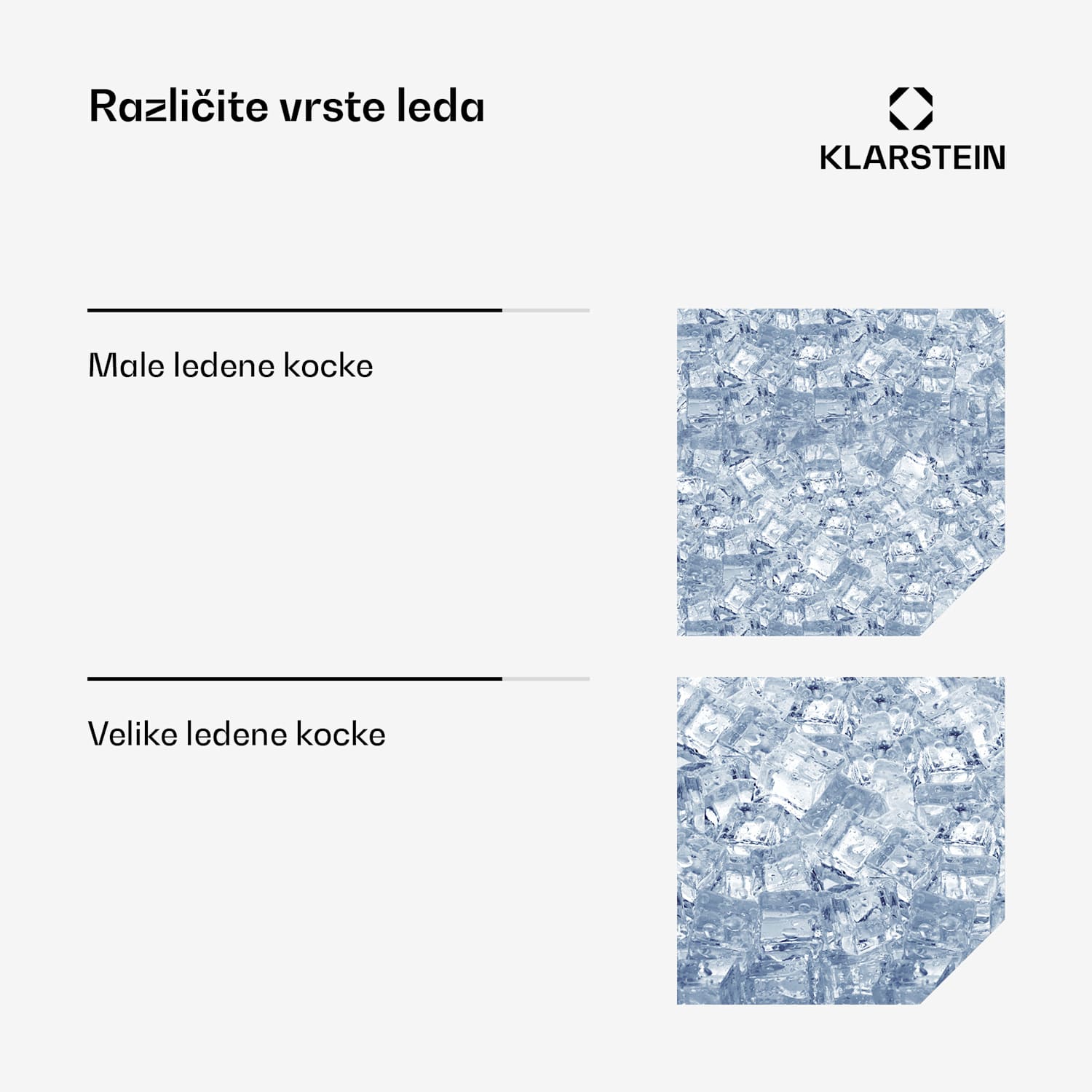Chios, aparat za led, 20 kg/24 h, Auto-Clean, spremnik za vodu 3,2 litre Nehrđajući čelik