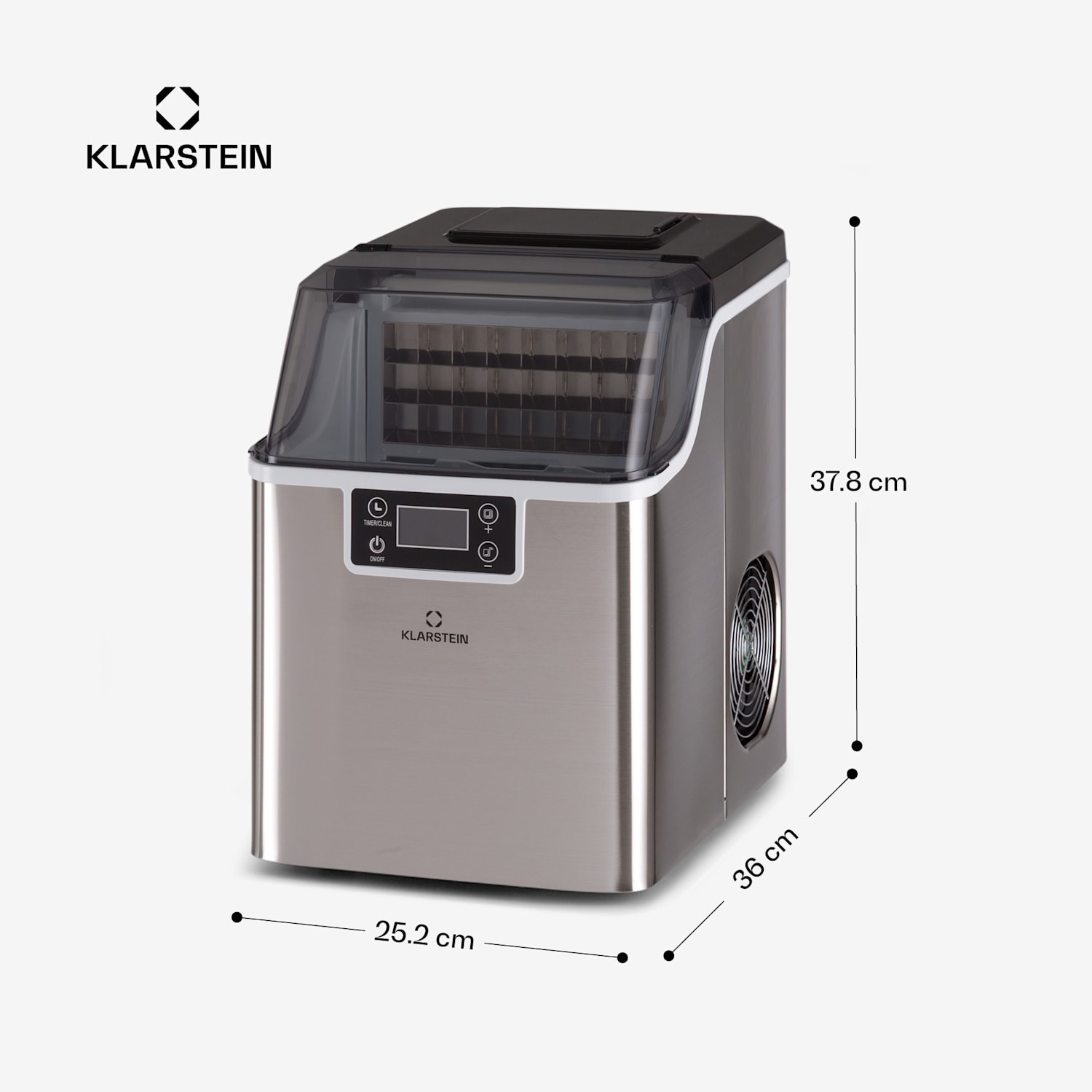 Chios, výrobník ledu, 20 kg/24 h, 3,2 l, Auto-Clean Nerezová ocel