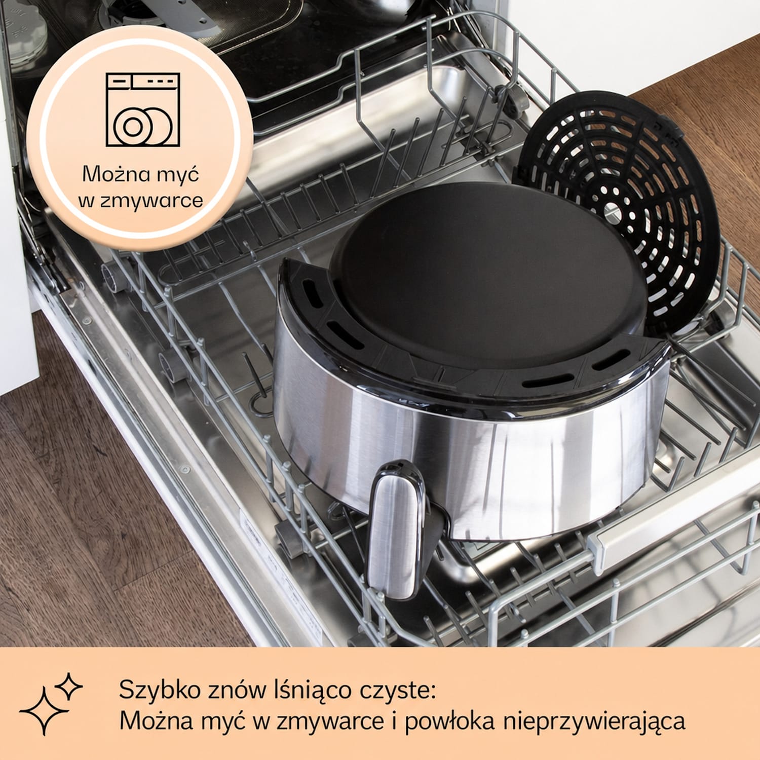 Crisp-Pro, frytkownica beztłuszczowa, 4,3 l, stal nierdzewna 