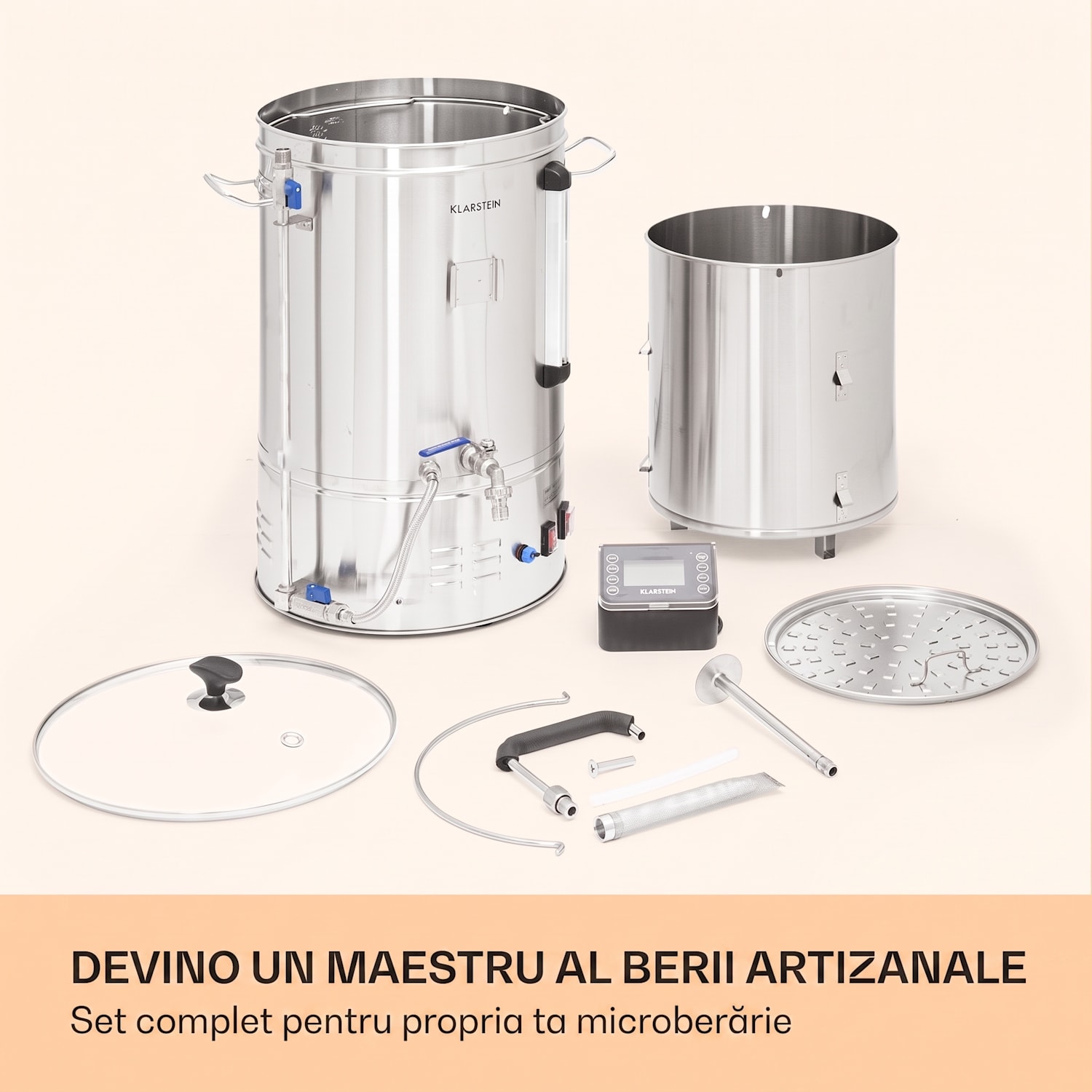 Brauheld Smart 35 cazan 2500 W 35 L 100°C cu circulator din oțel inoxidabil 35 L | Oțel inoxidabil
