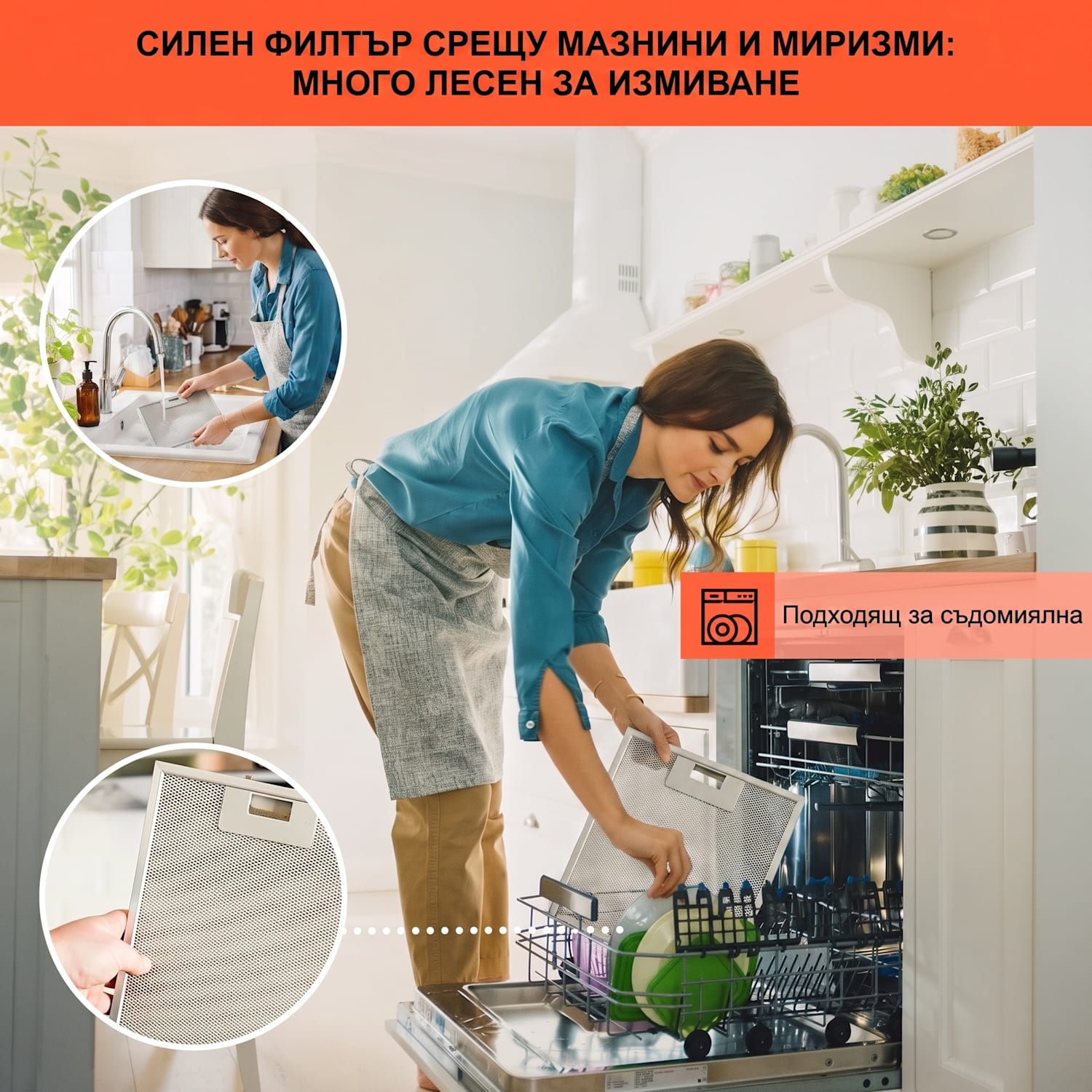 Alinea 60 Smart, абсорбастор, 60 см, стенен, WiFi, A++, 500 м³/ч, сензорен дисплей Черно