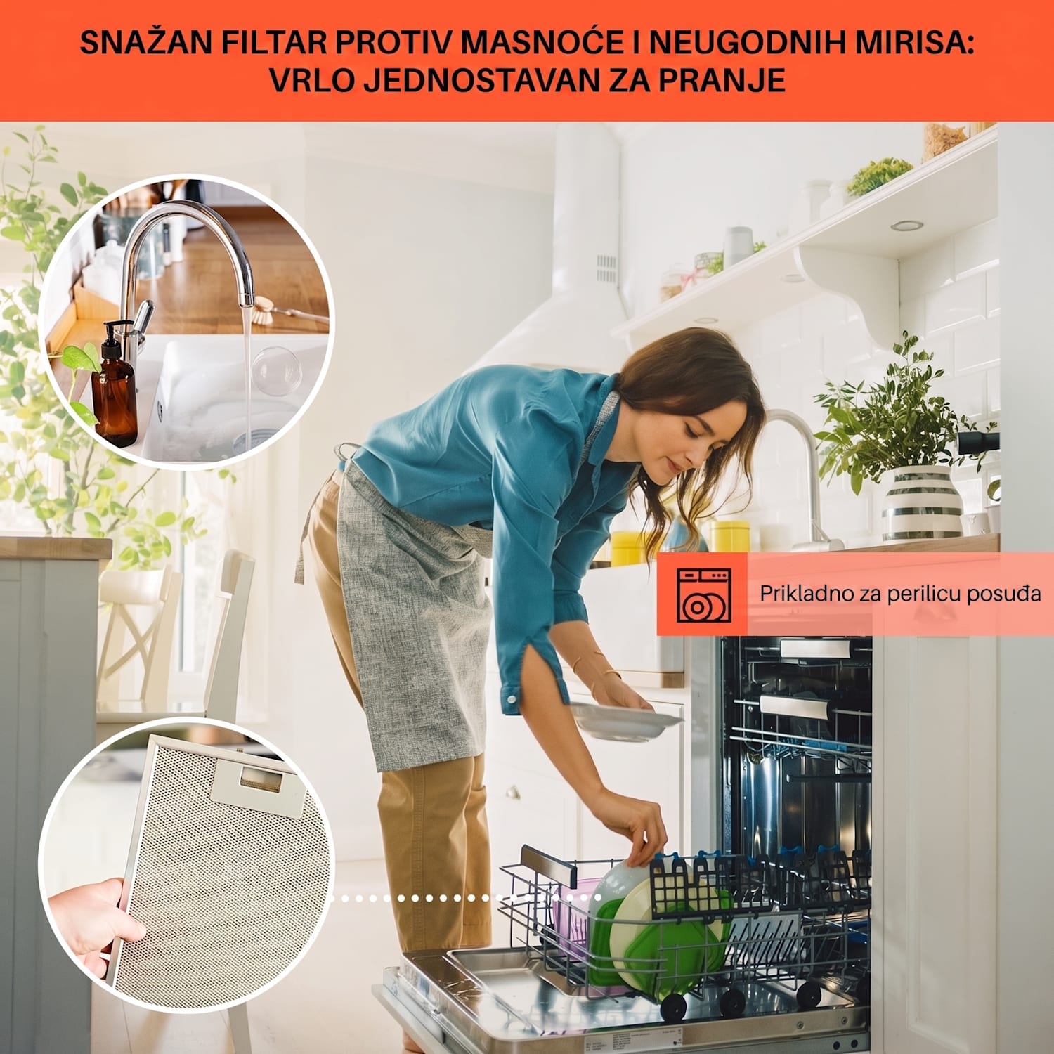 Alinea 90 Smart, kuhinjska napa, 90 cm, zidna, WiFi, A++, 500 m³/h, zaslon osjetljiv na dodir Crna / srebrna metalik