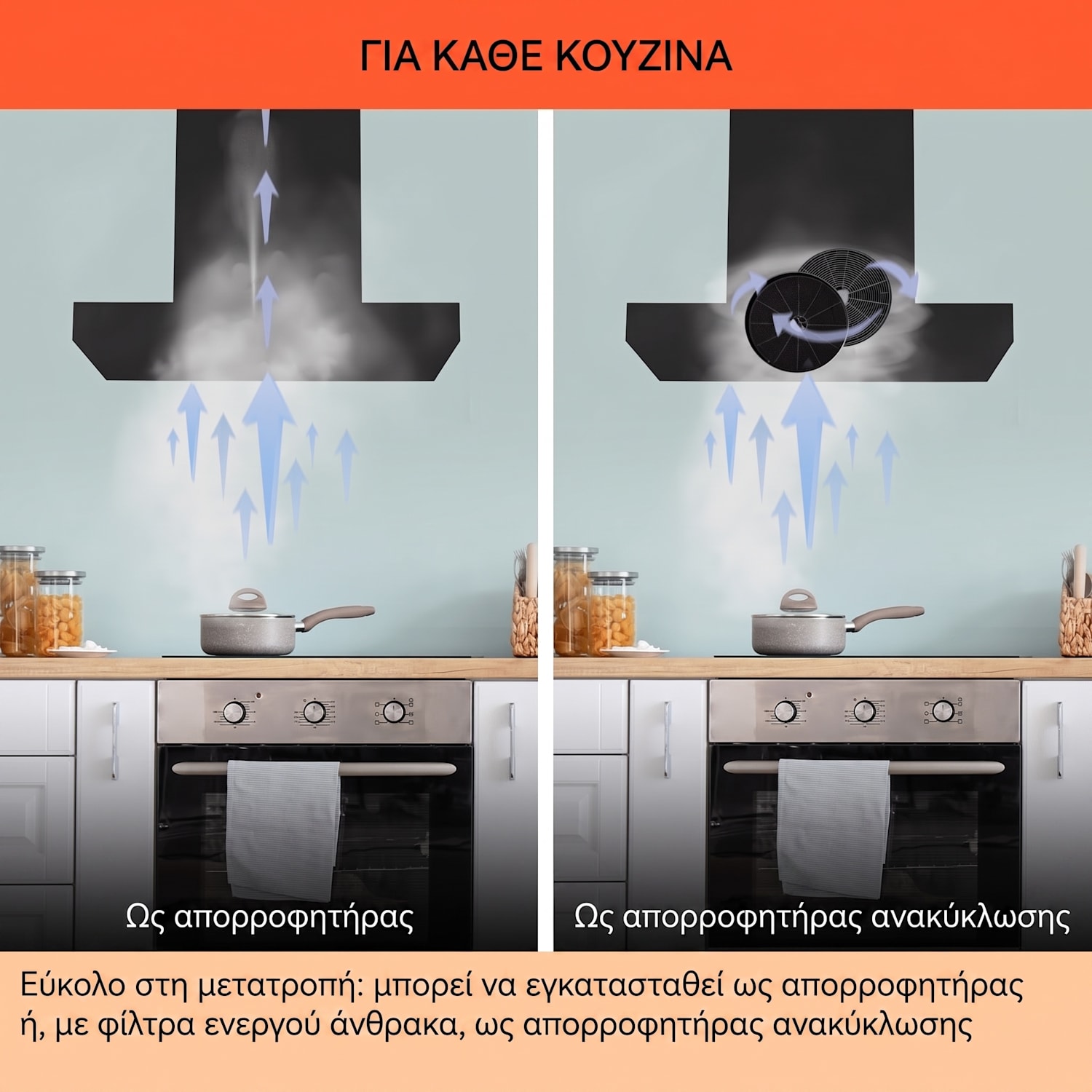 Alinea 90 Smart, απορροφητήρας, 90 cm, επιτοίχιος, WiFi, A++, 500 m³/h, οθόνη αφής Λευκό / Ασημί Μεταλλικό