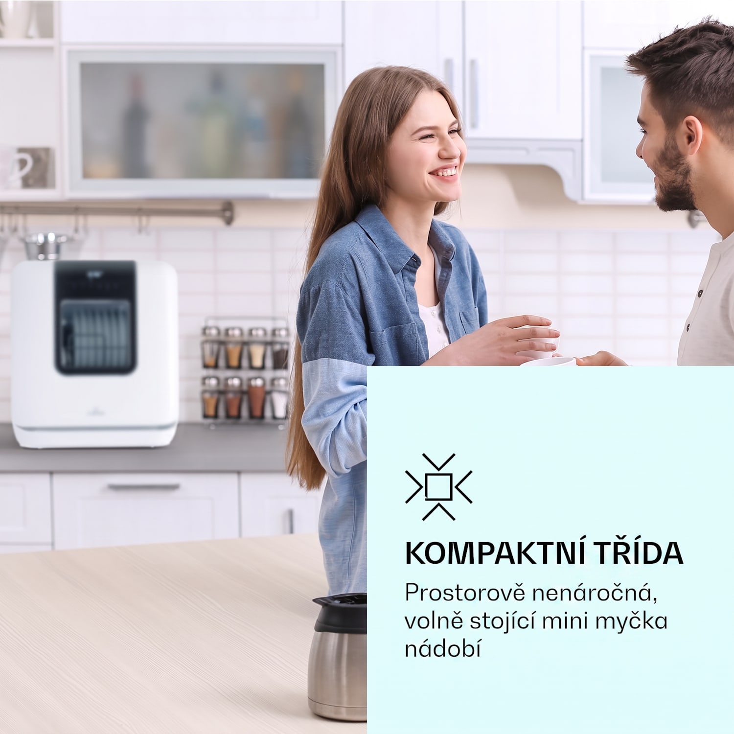 Melville 3, myčka nádobí, volně stojící, 3 sady nádobí, energetická třída F, bez instalace F