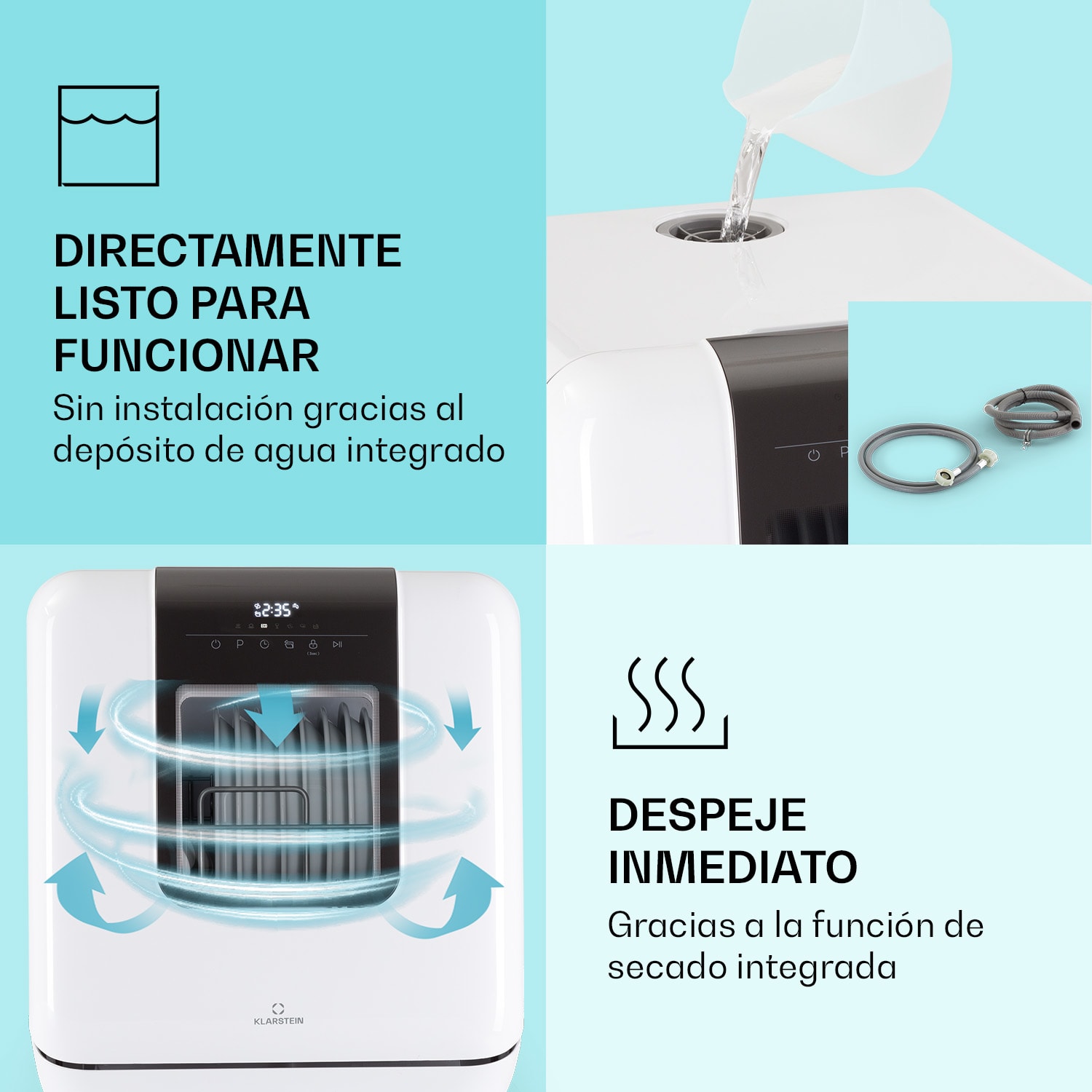 Melville 3 Lavavajillas Independiente Sin instalación 3 servicios CEE F  