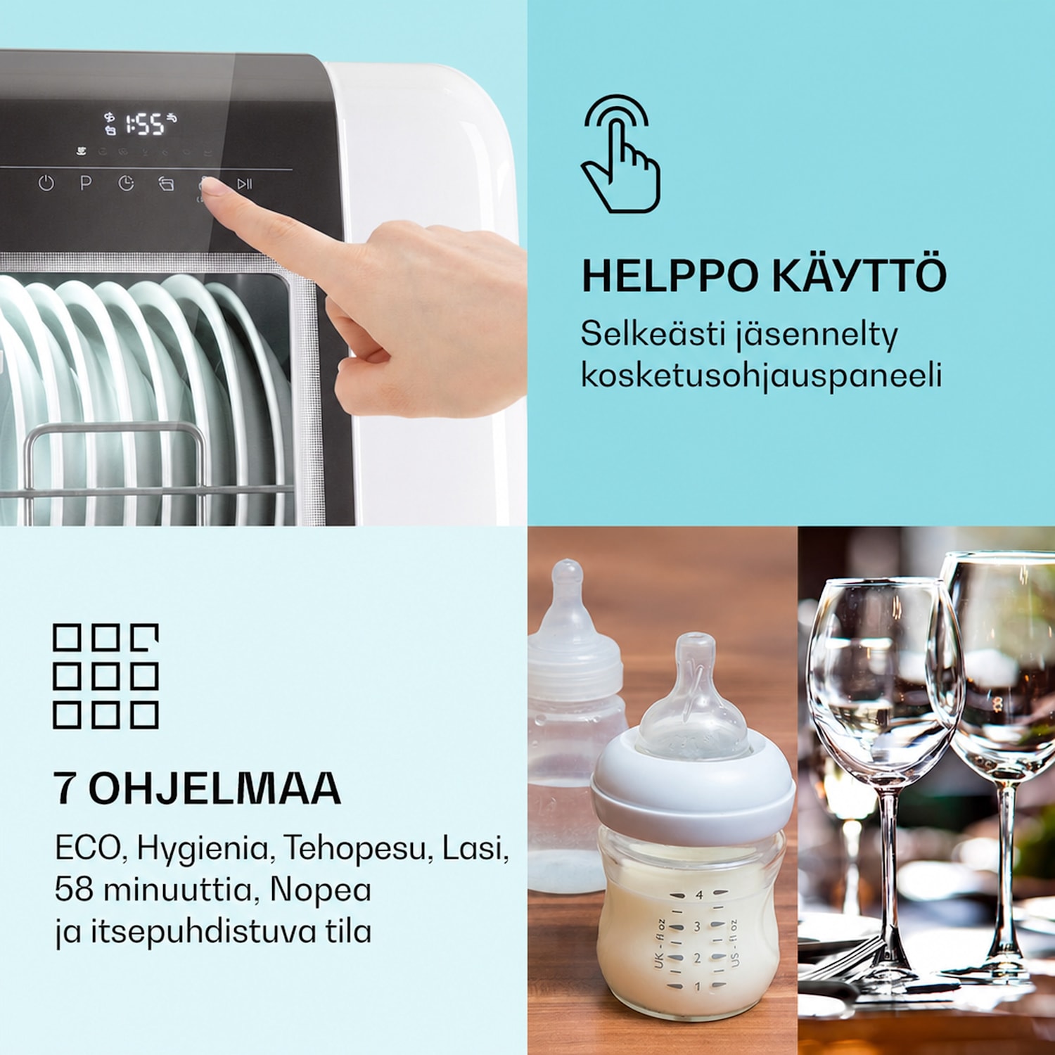 Melville 3 astianpesukone vapaasti seisova asennusvapaa 3 astiastoa energiatehokkuusluokka F F
