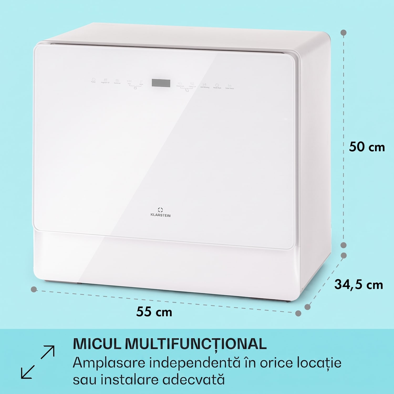 Emerald 5 Slim, mașina de spălat vase, autoportantă, 7 programe, control tactil 