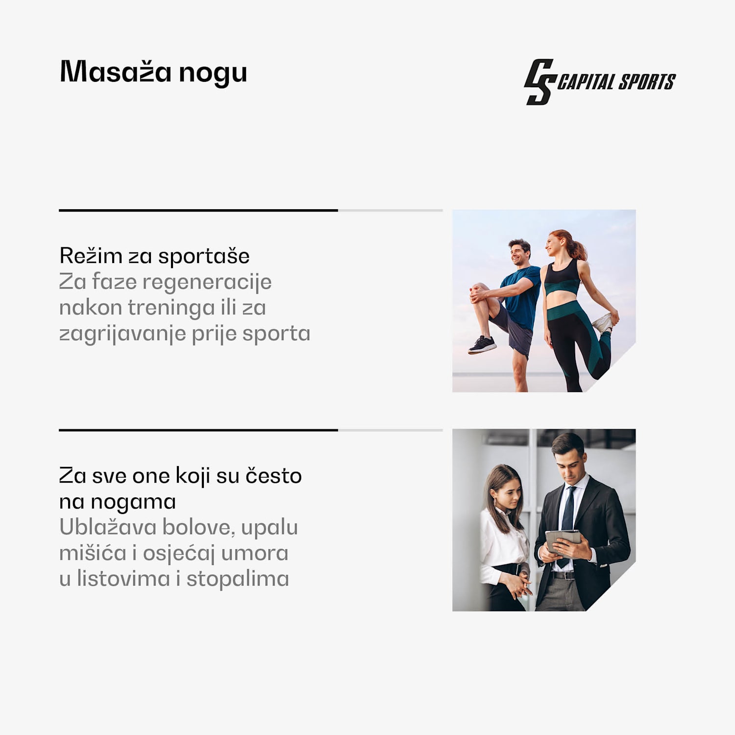 Hyper Cap zračna kompresijska navlaka, 6 odjeljaka, nježna do intenzivna kompresija 55 dB puna noga | Crna