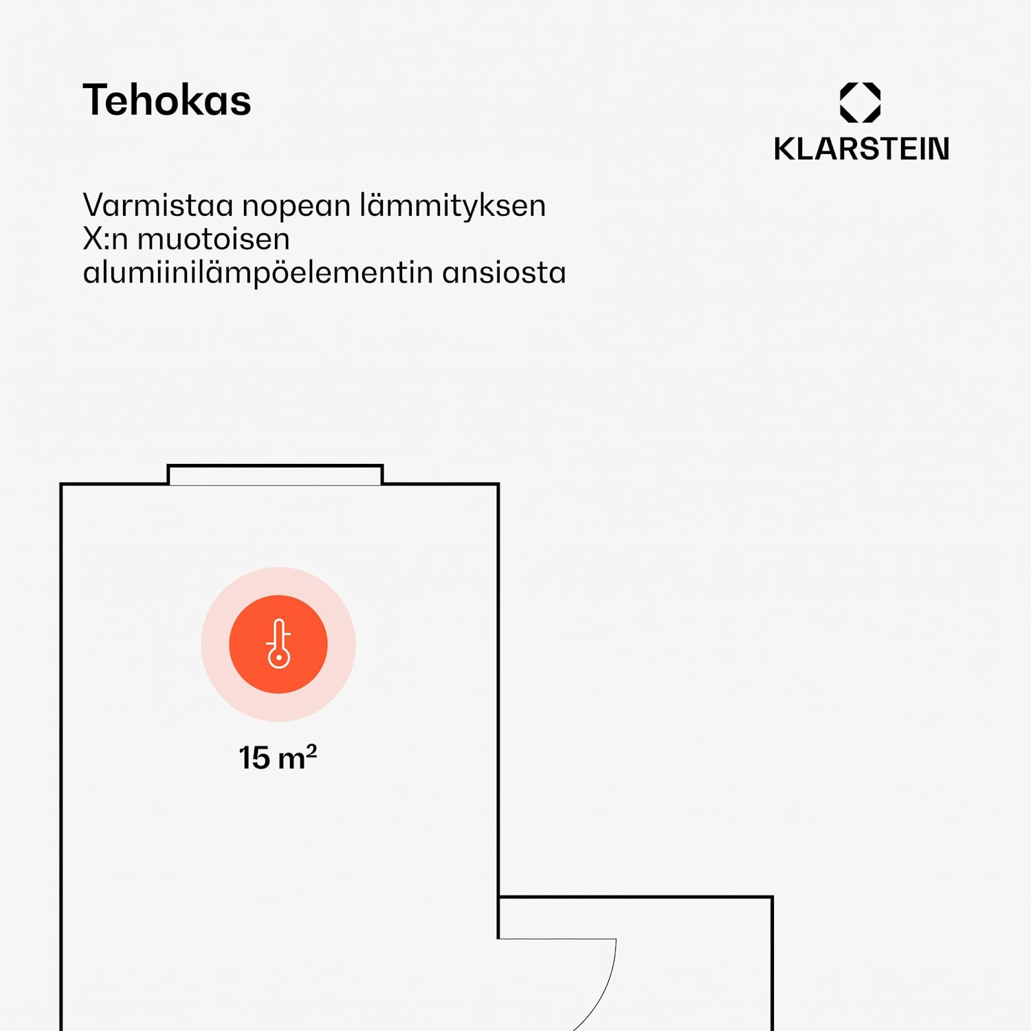 Bansin Crystal Smart konvektorilämmitin 1500 W 5 - 50 °C sovellusohjaus 