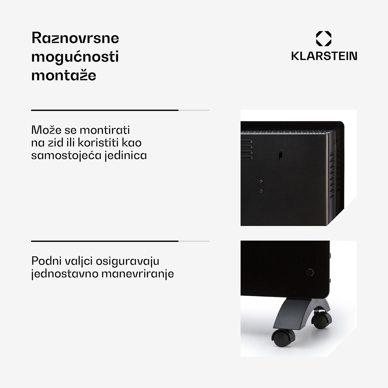 Bansin Crystal Smart, konvektorska grijalica, 1500 W, 5 - 50 °C, upravljanje aplikacijom 