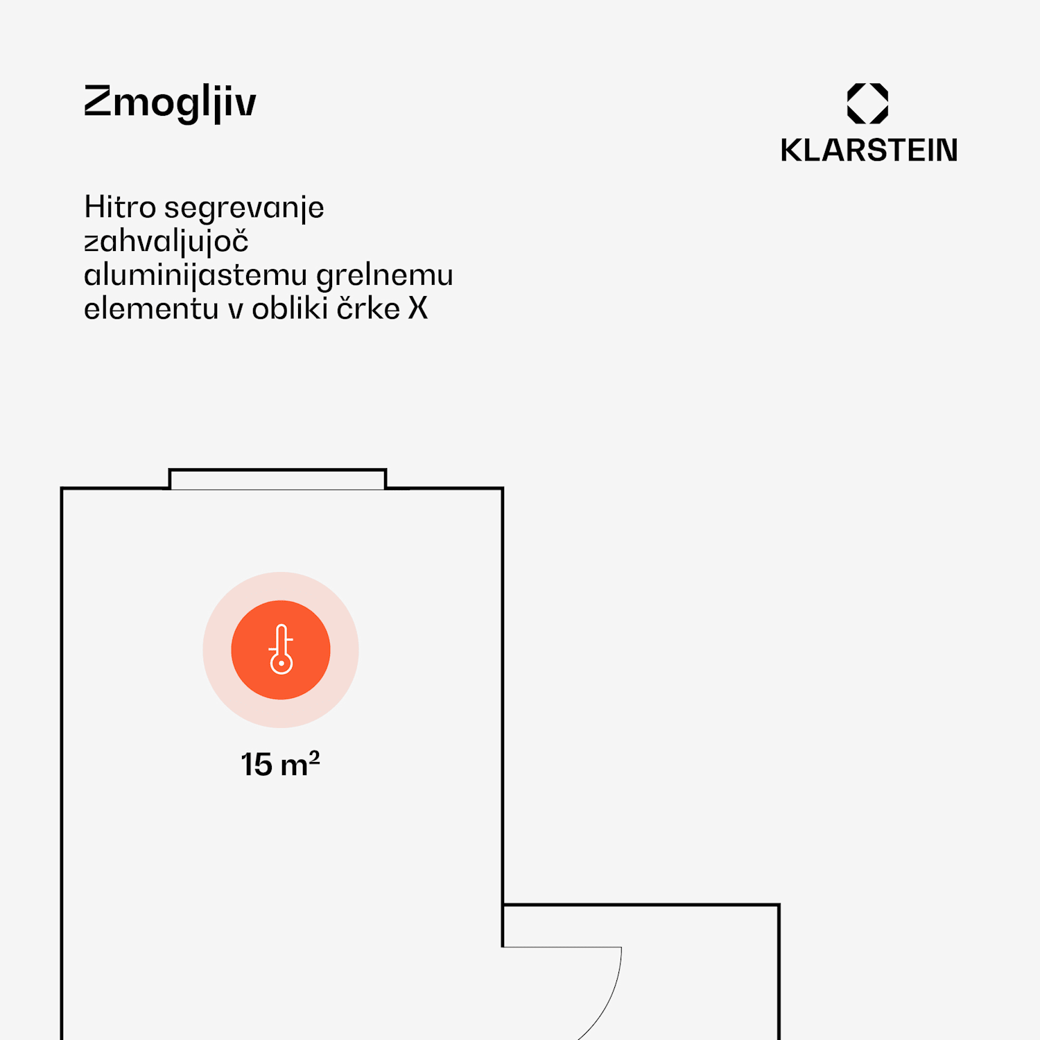 Bansin Crystal Smart, konvektorski grelnik, 1500 W, 5 - 50 °C, aplikacijski nadzor 1500 W | Črna