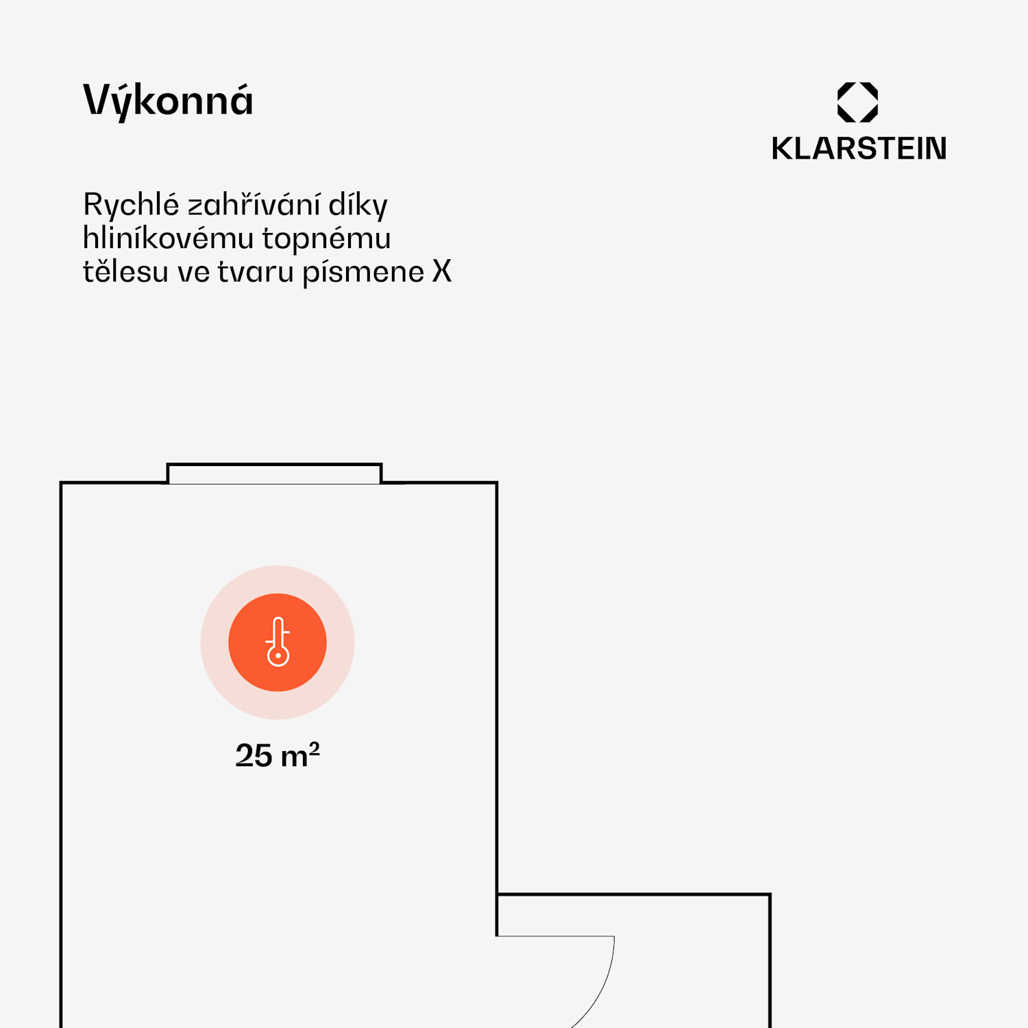 Bansin Crystal Smart, konvektor, 2500 W, 5 - 50 °C, ovládání pomocí aplikace 2500 W | Bílá