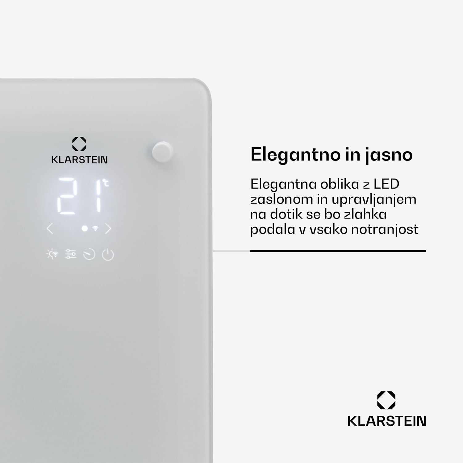 Bansin Crystal Smart, konvektorski grelnik, 2500 W, 5 - 50 °C, aplikacijski nadzor 