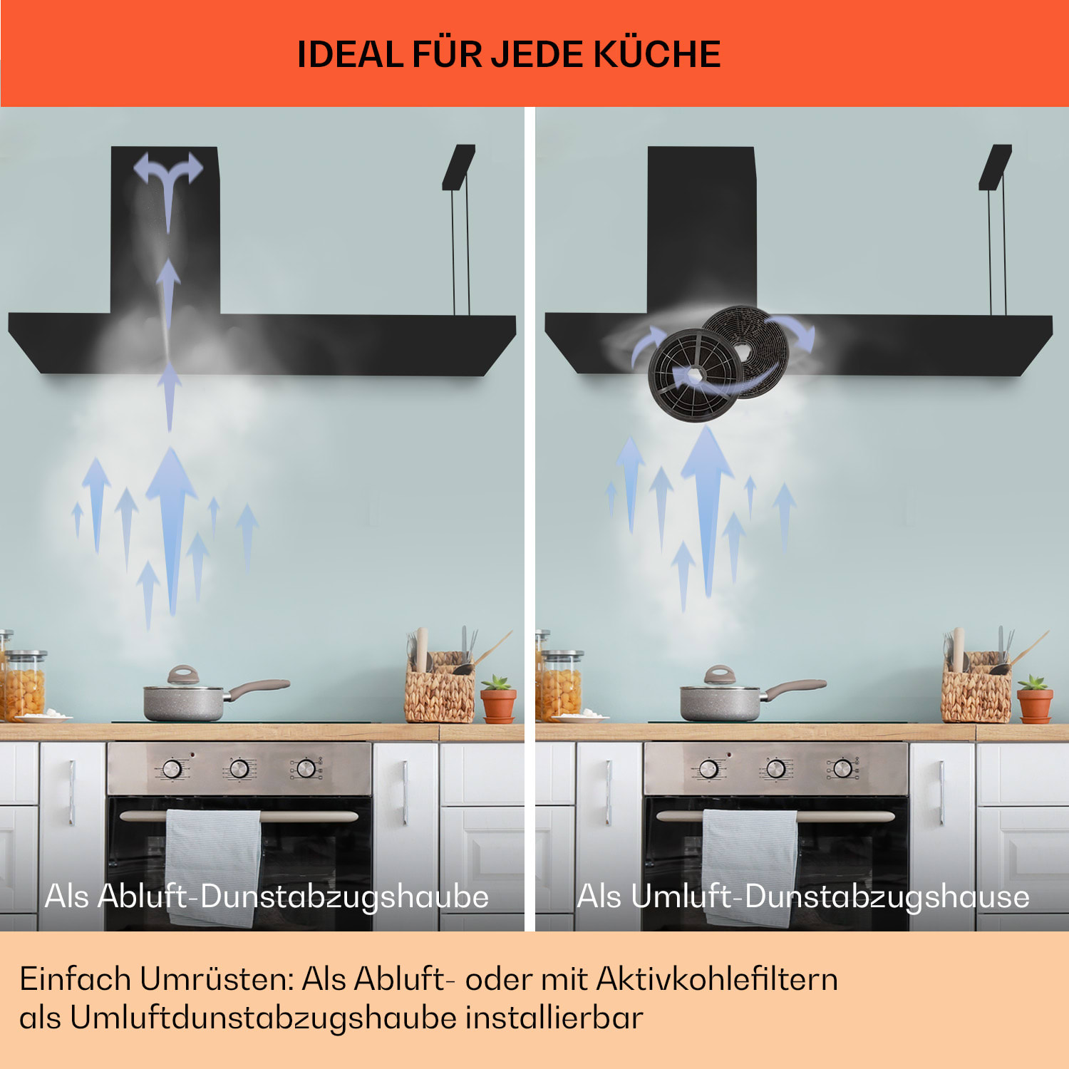 Limelight Dunstabzugshaube 150cm Wandhaube 625m³/h Touch 