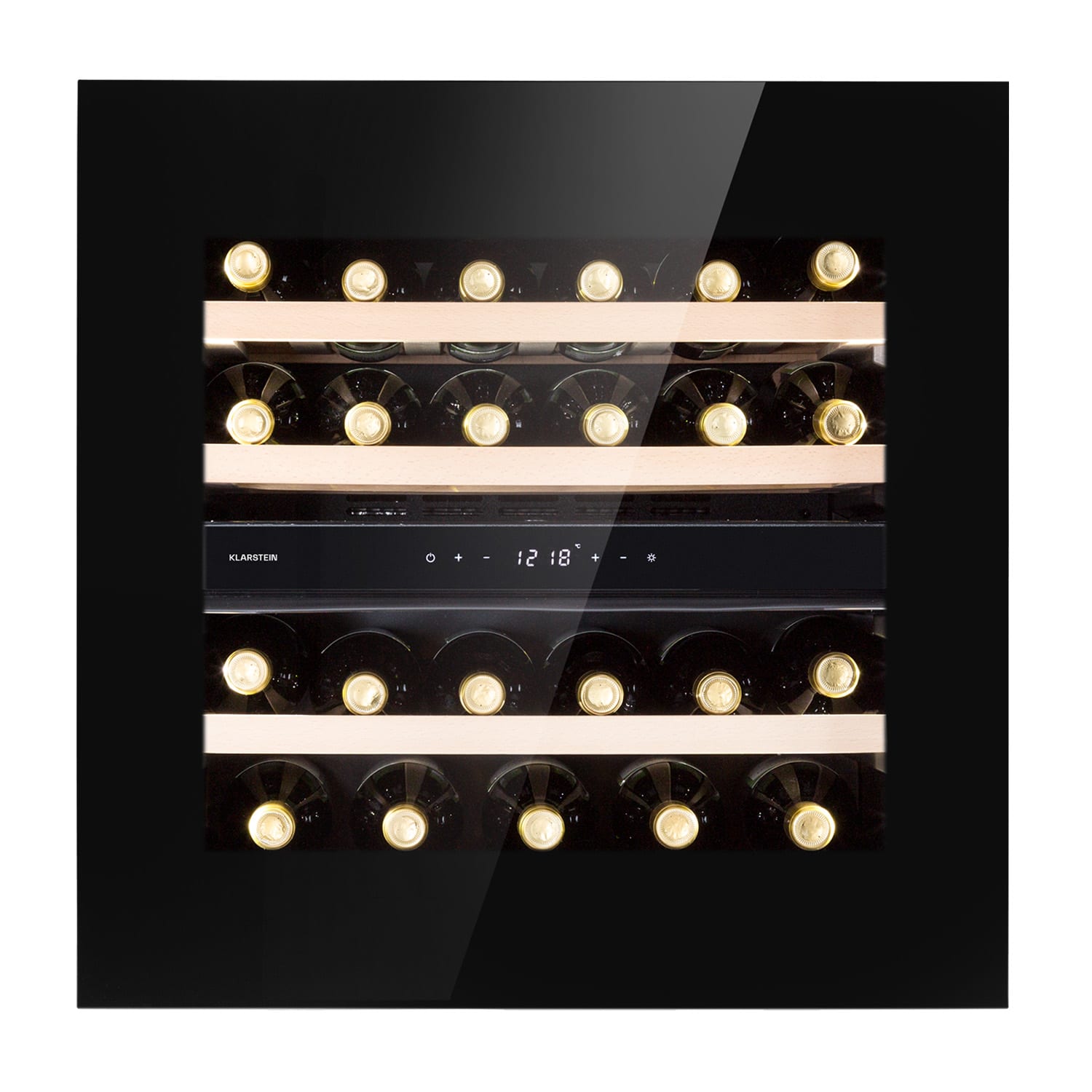 Rhône 25 Duo, hladilnik za vino, kompresijsko hlajenje, 2 coni, 75 litrov / 25 steklenic 25 steklenic | 2 | Črna