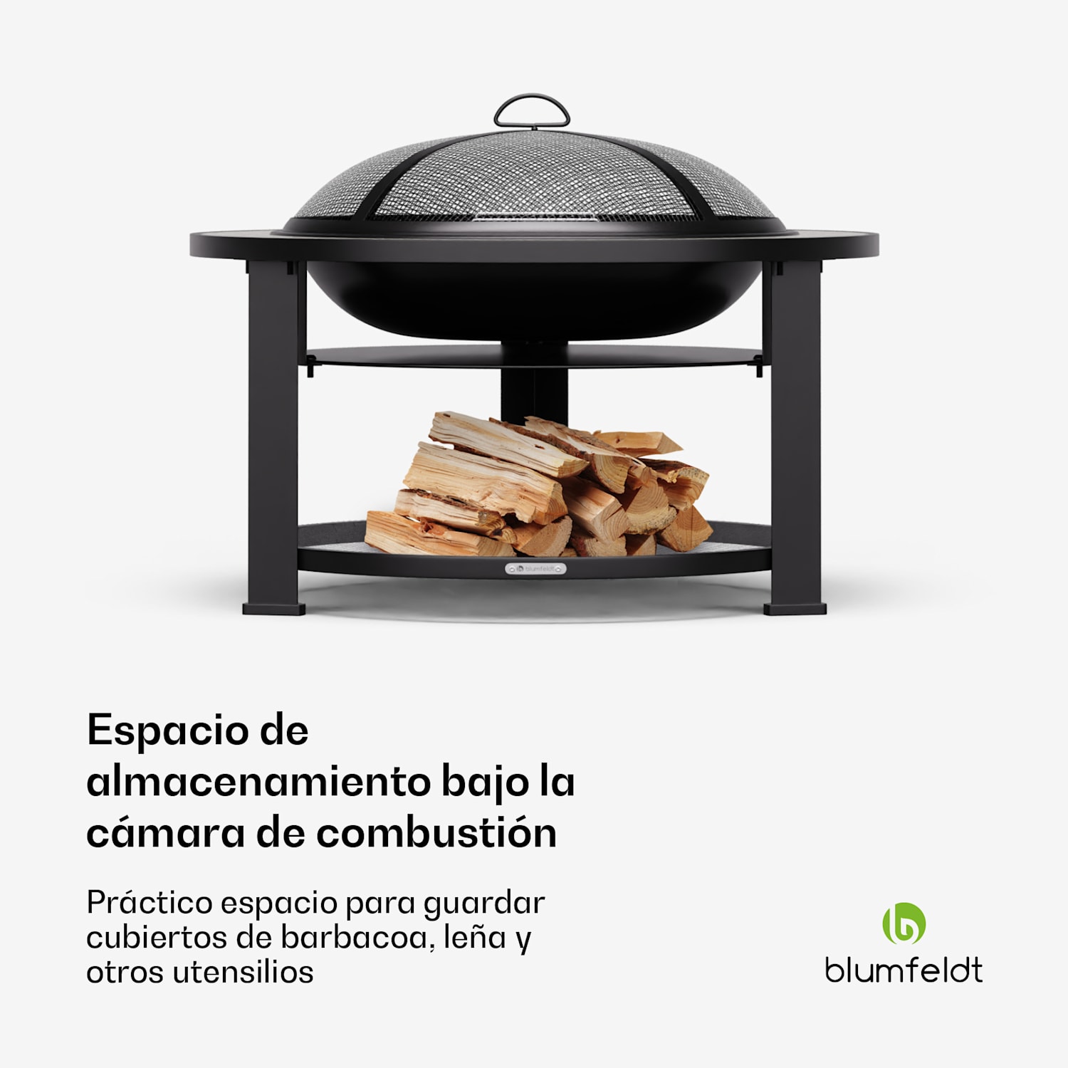 Merano Circolo 3-en-1 cuenco de fuego con función de parrilla se puede utilizar como una mesa 87 cm de diámetro Oval | Gris Oscuro