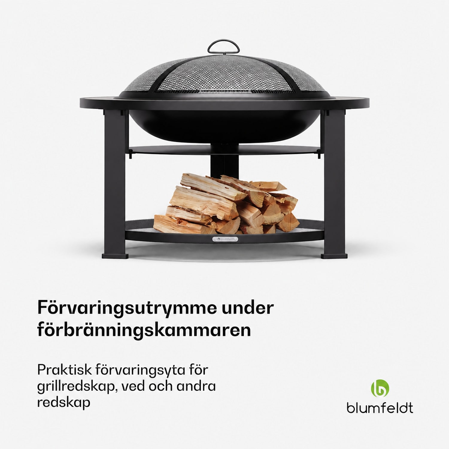 Merano Circolo 3-i-1-eldskål med grillfunktion, kan användas som bord, 87 cm i diameter Oval | Mörkgrå