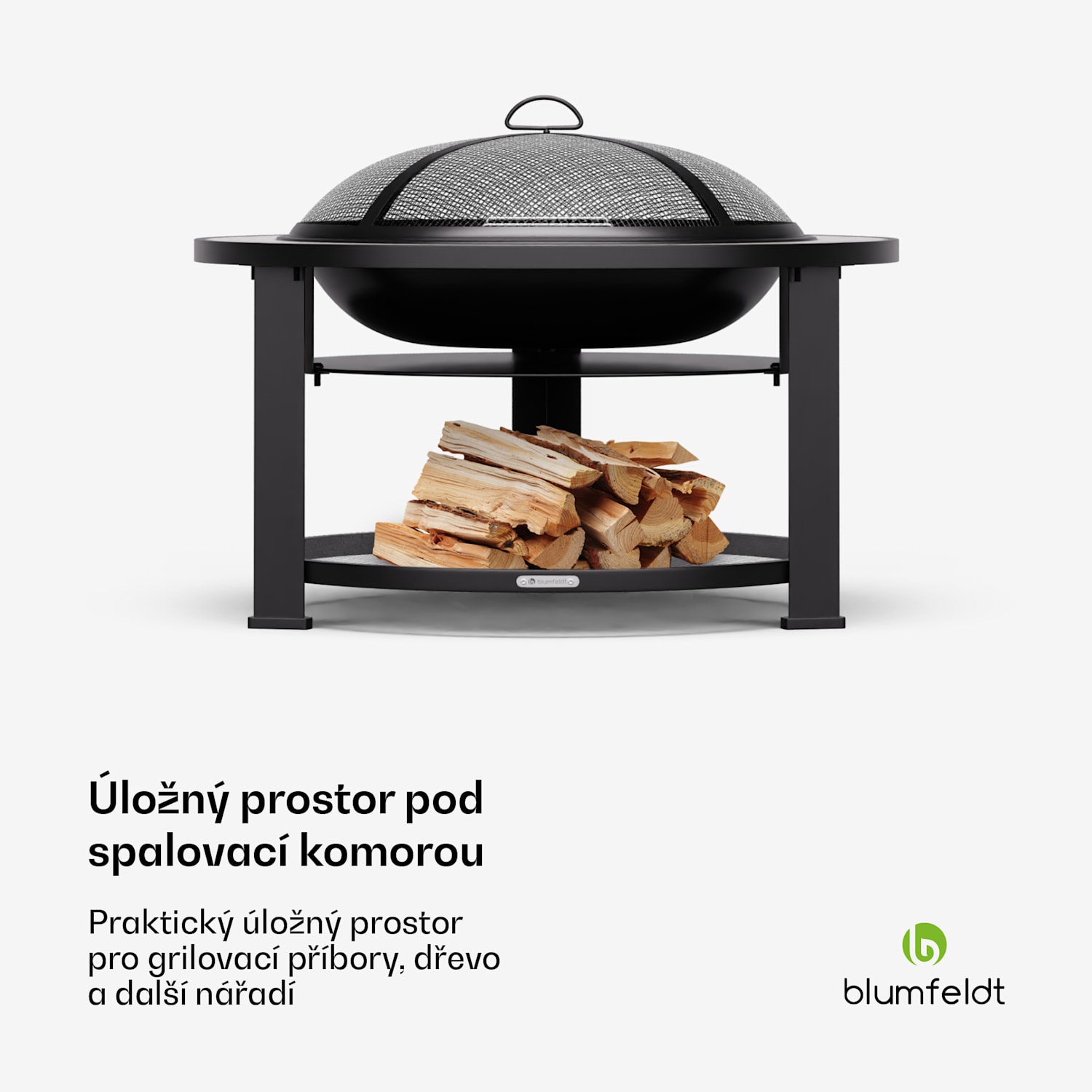 Merano Circolo 3 v 1, ohniště s funkcí grilu, lze použít jako stůl Oválný | Světle šedá