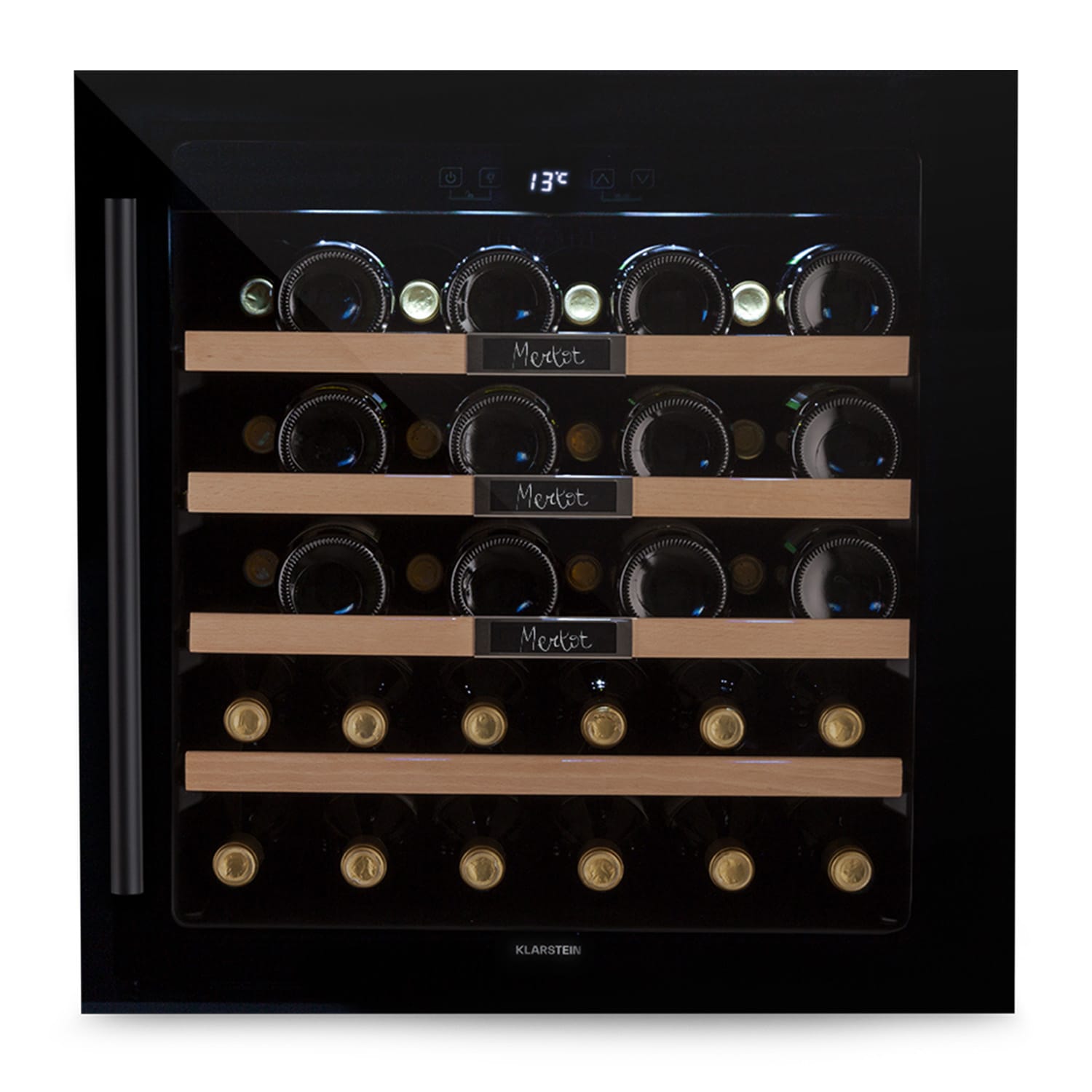 Vinsider 36 Built-In Uno Vinoteca empotrable 36 botellas 92 L Acero inoxidable 55 cm | 36 botellas | Negro