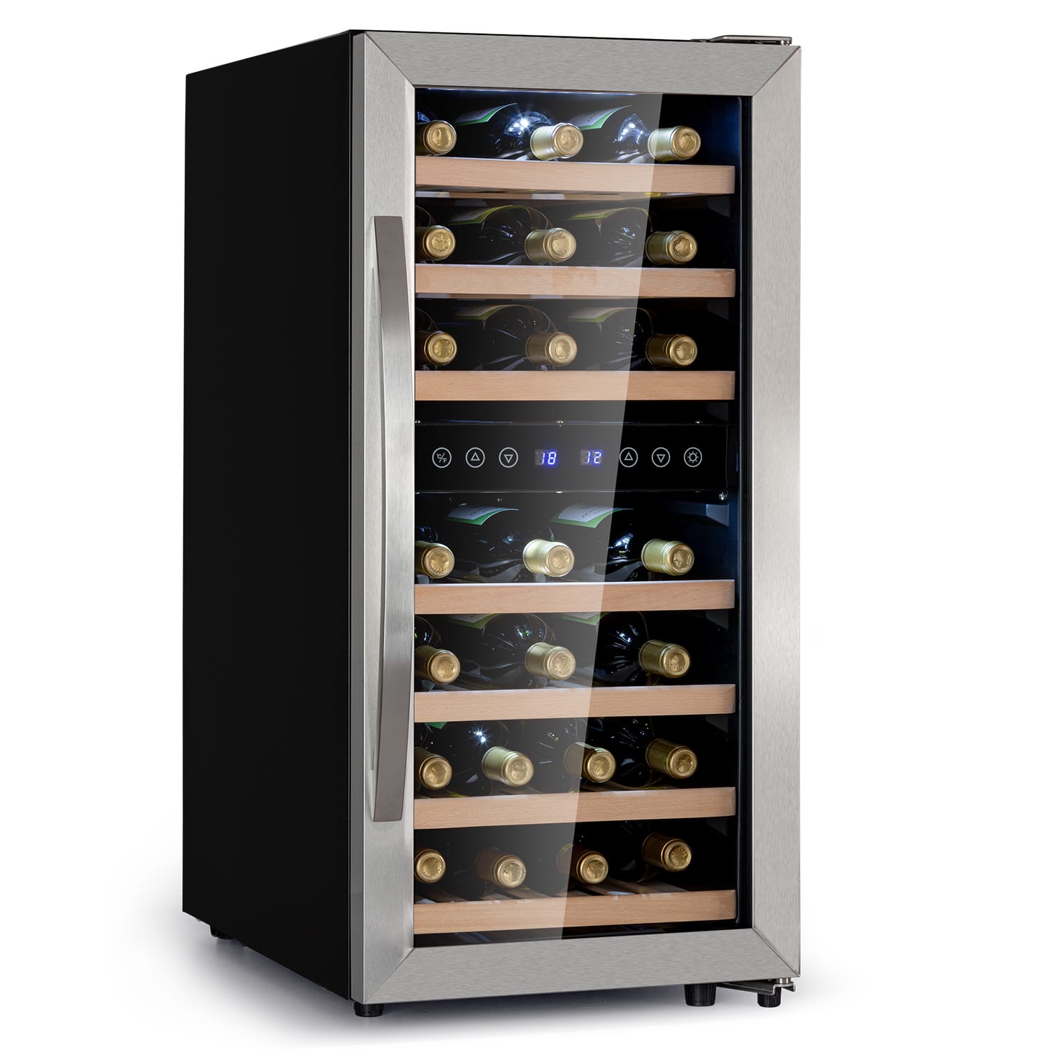 Vinamour 33 Duo nevera para vinos 2 zonas 89 L / 33 botellas 5-18°C táctil 33 botellas
