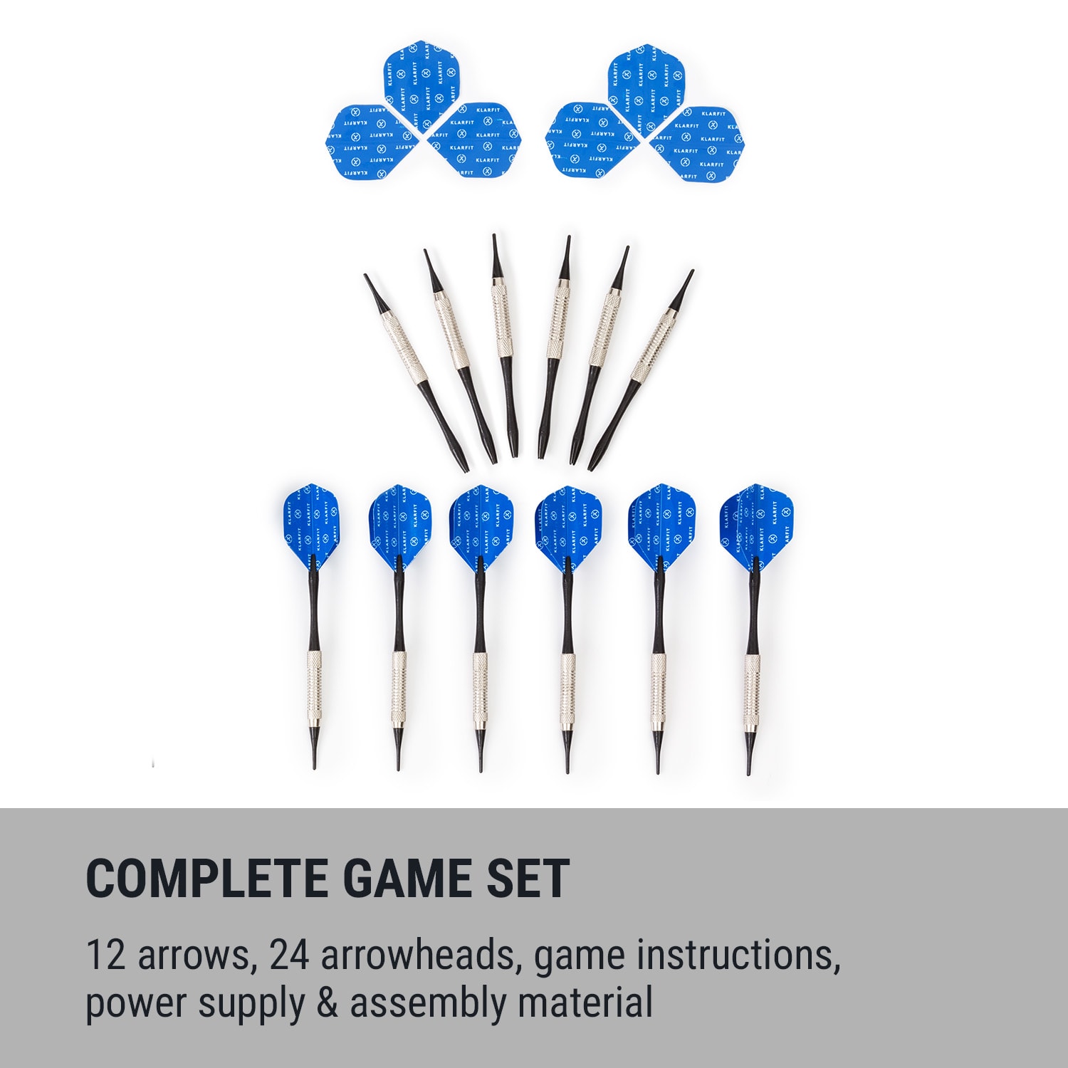 Dartmaster 180 darts elülső ajtóval 12 darts és 24 darts hegy tápegység fali konzol Multi