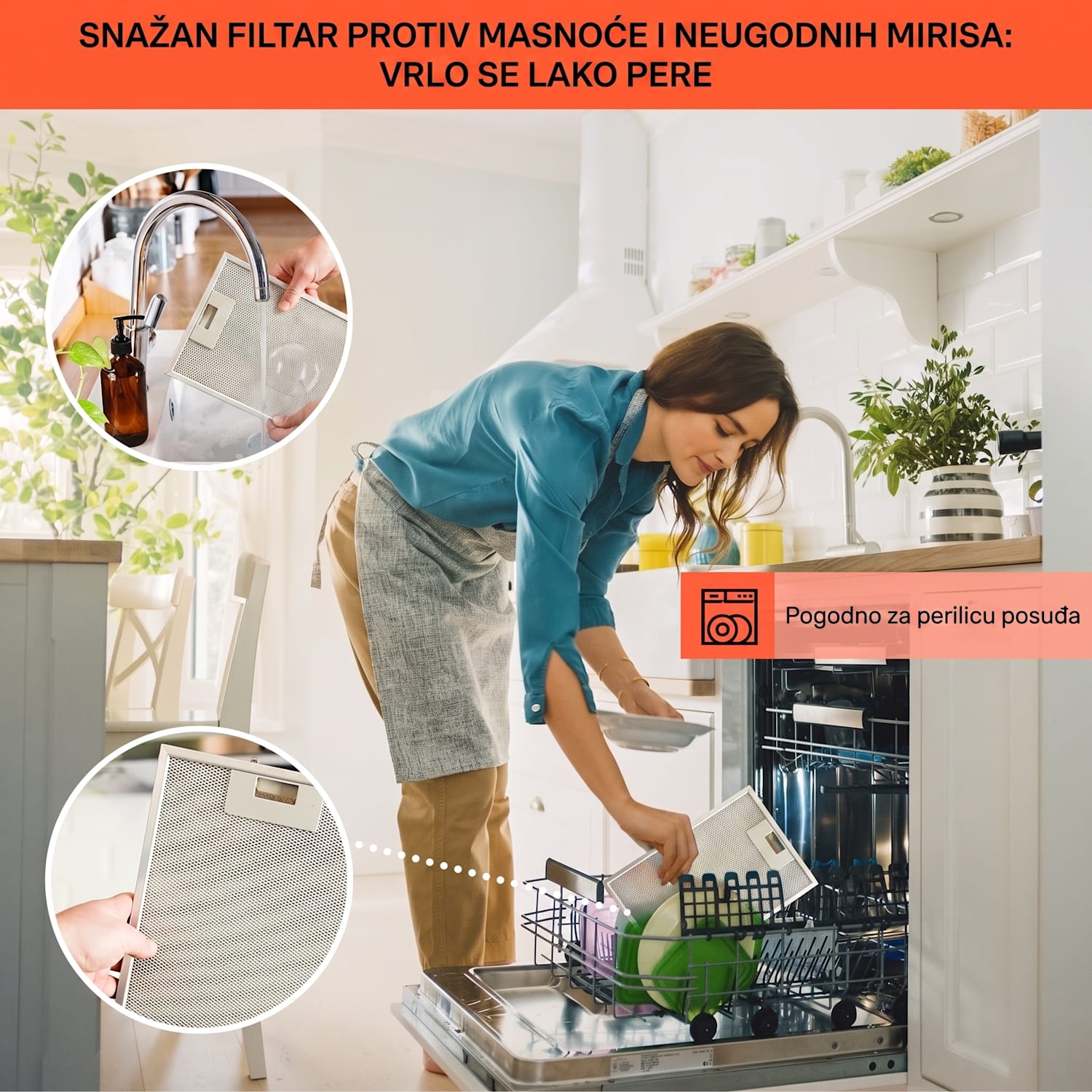 Napa Camila ugradbena 52 cm 369 m³/h LED Touch nehrđajući čelik 52 cm | Crna