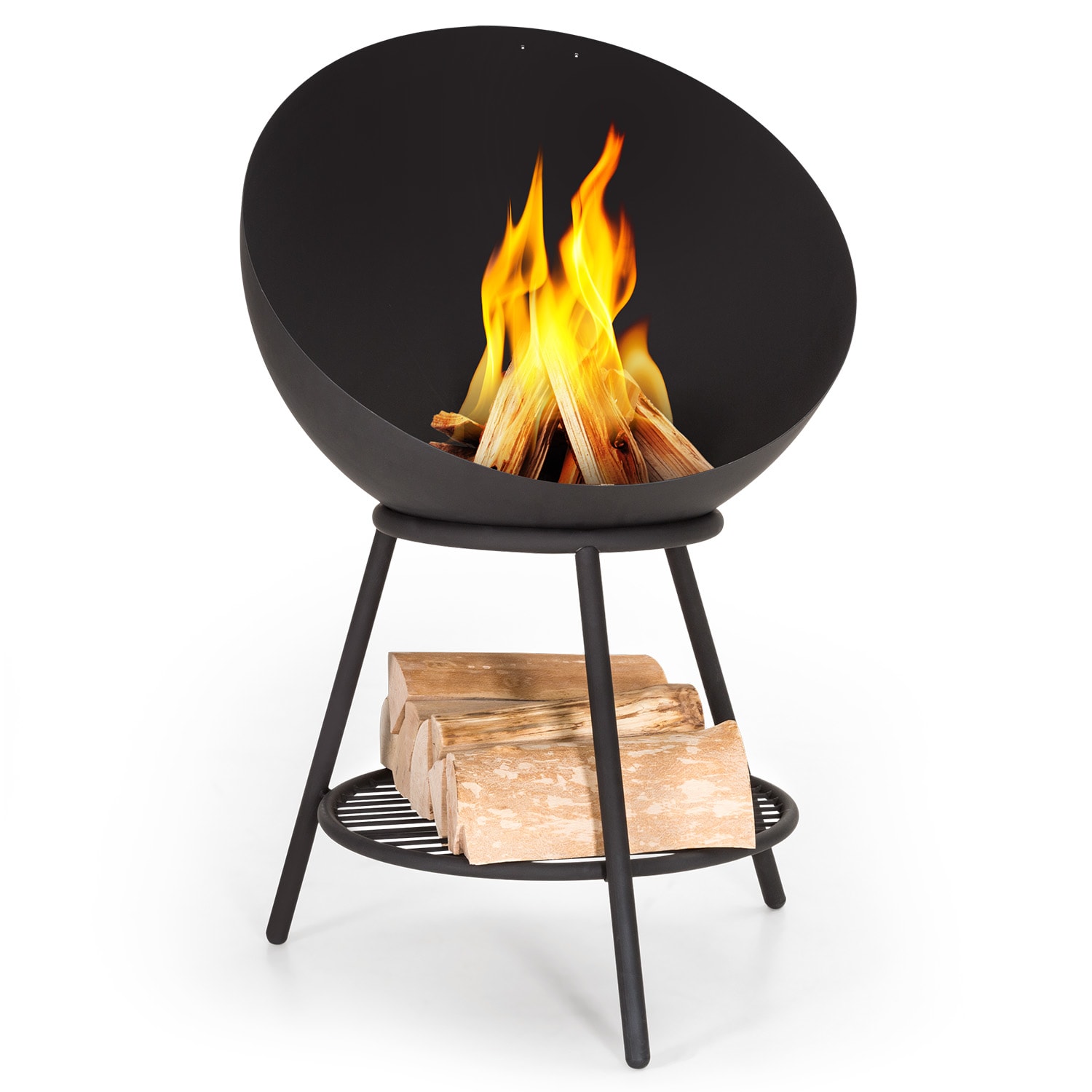 Azuma, ognjište, Ø 66 cm, 2 mm, rešetka za ugljen i roštilj, kišna navlaka i grablje 