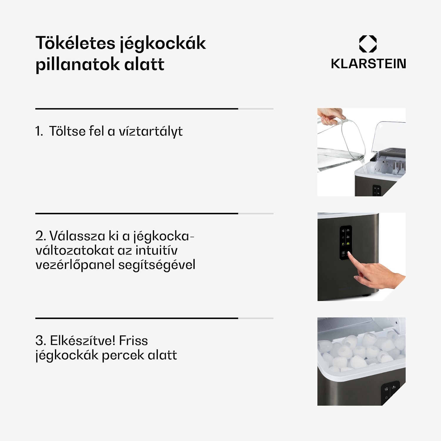 Albaron Supreme, jégkocka készítő, golyó alakú, 12 kg/24 h, 1,5 L tartály, rozsdamentes acél 