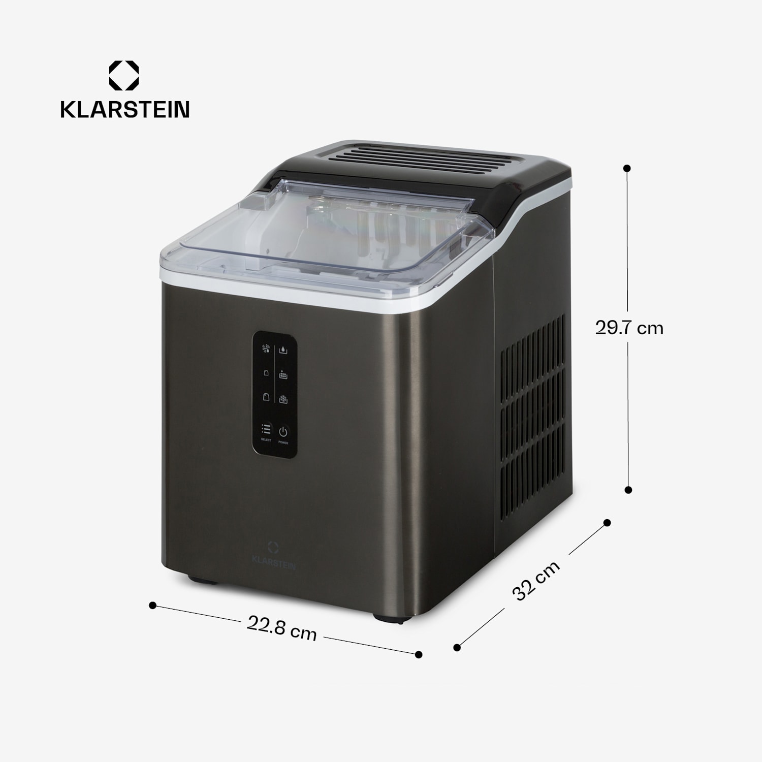 Albaron Supreme ice cube machine bullet ice 12 kg / 24 h 1,5 l Stainless steel housing 