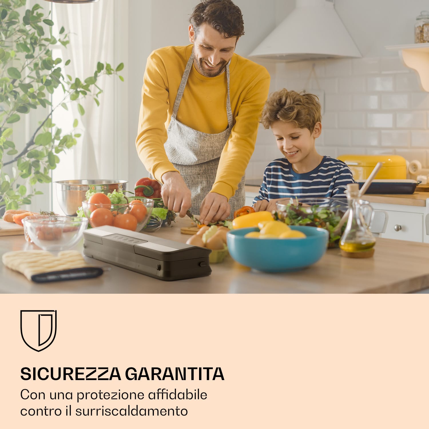 Forli - Dispositivo per sottovuoto, 75 kPa, incl. tubo, contenitore e sacchetti per sottovuoto  