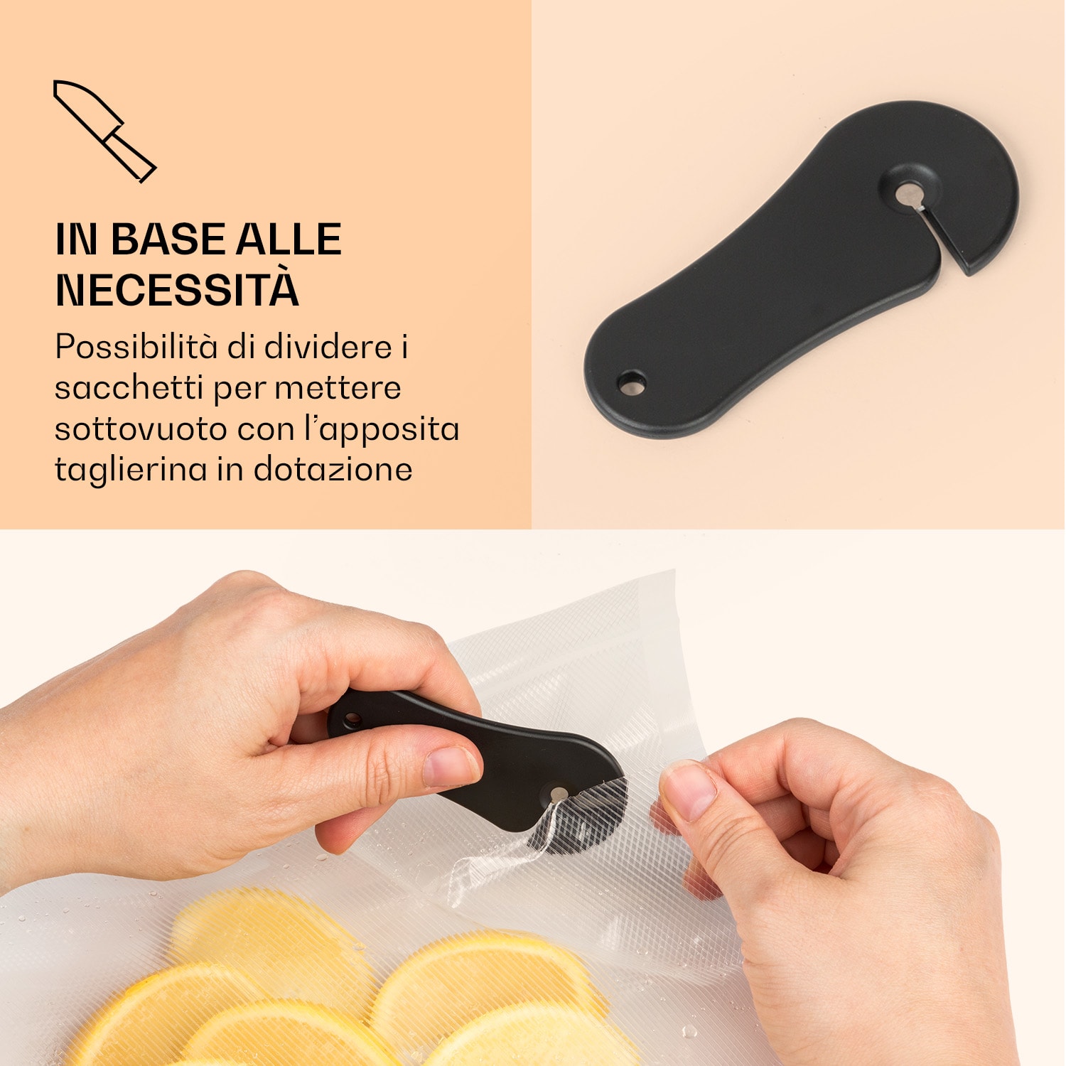Forli - Dispositivo per sottovuoto, 75 kPa, incl. tubo, contenitore e sacchetti per sottovuoto  