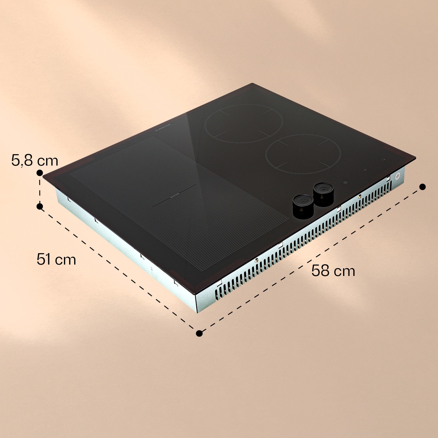 Magnichef 4 Flex placa de inducción empotrada 4 zonas / zona flexible 7000W cerámica vidrio 