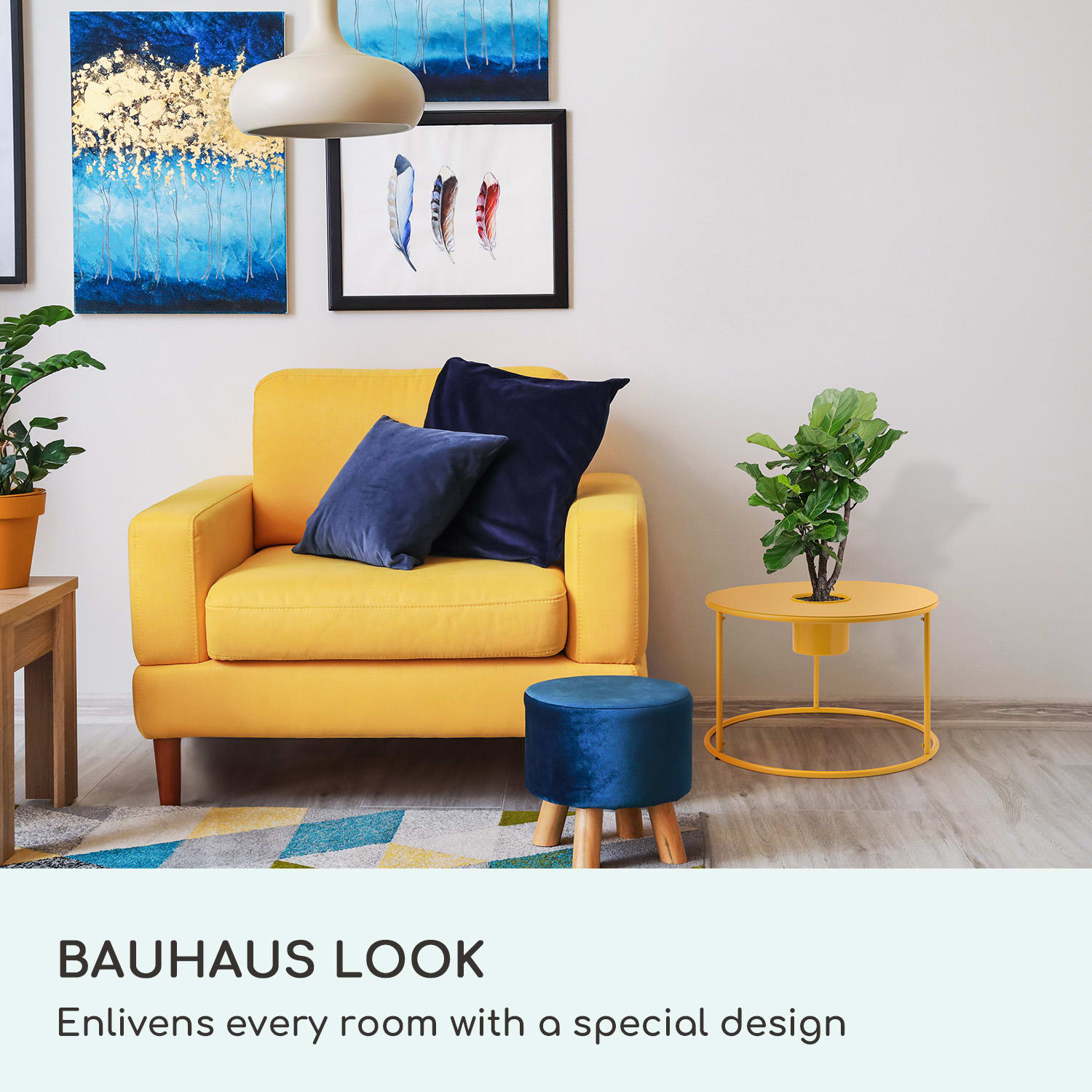 Irvine, konferenčný stolík s kvetináčom, 60 x 38,5 cm (Ø x V), prášková oceľ 