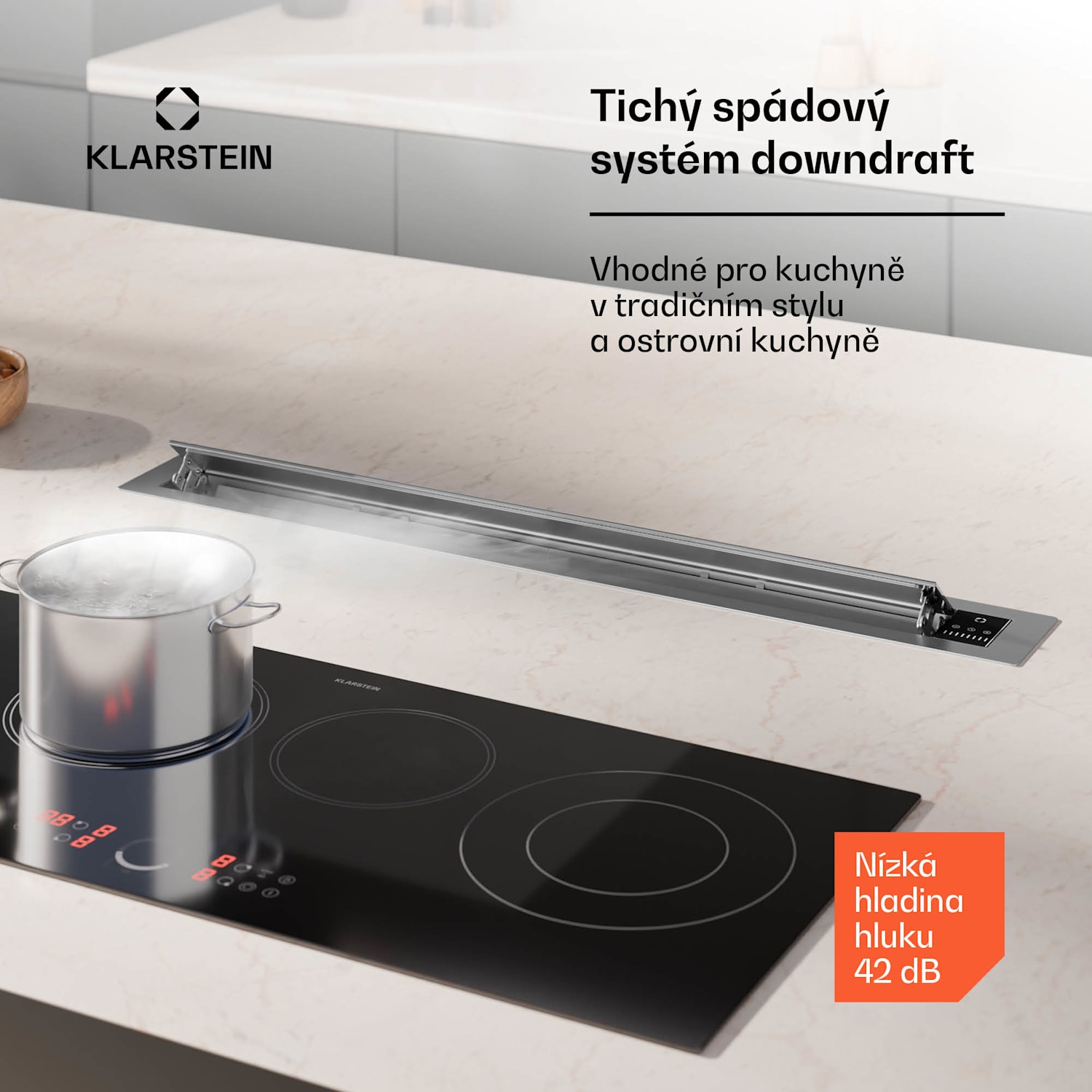 Brisa, digestoř 90 cm, výsuvá, nnerezová ocel, 710 m³/h, A+ 90 cm | Nerezová ocel