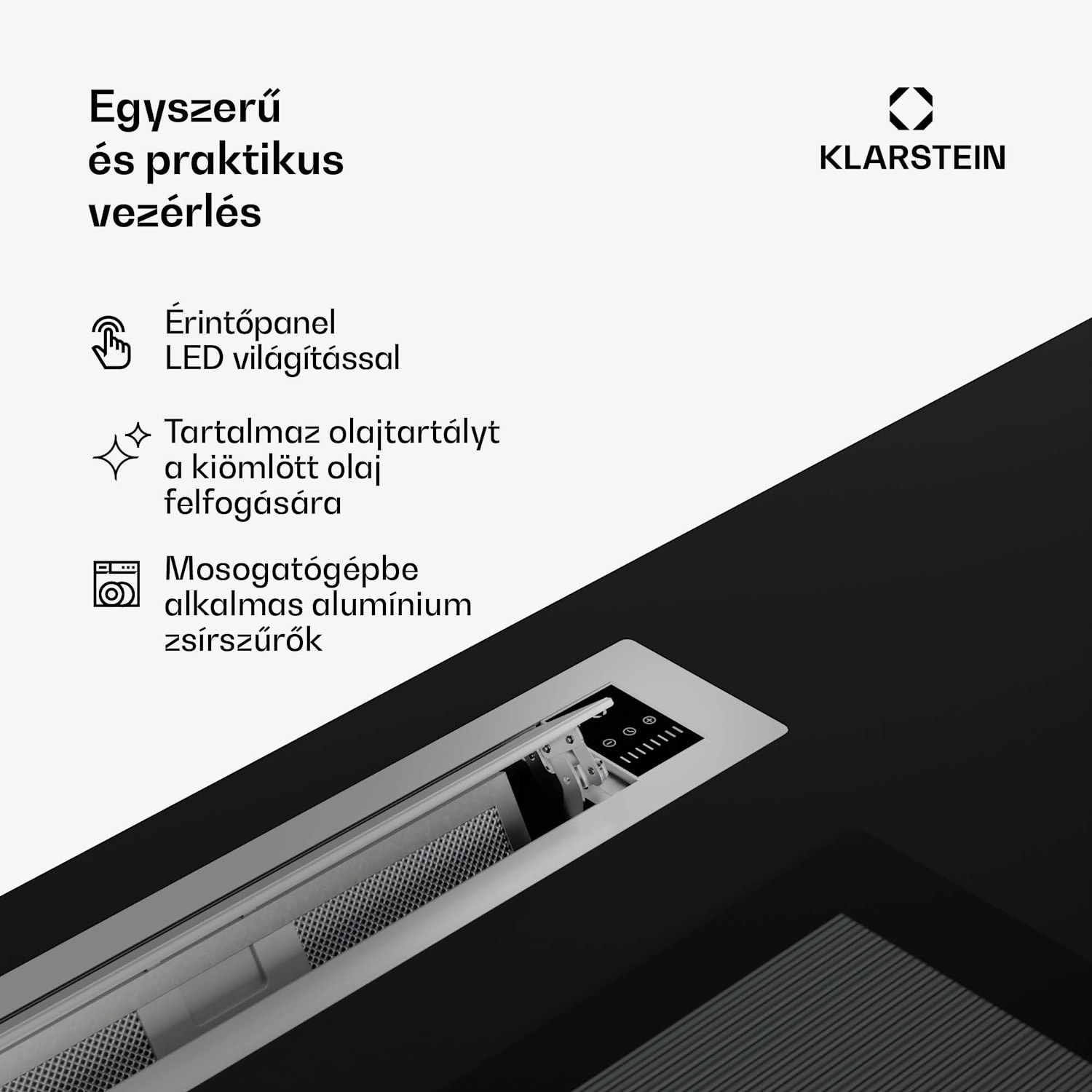 Brisa, páraelszívó 90 cm, kihúzható, rozsdamentes acél, 710 m³/h, A+ 90 cm | Rozsdamentes acél