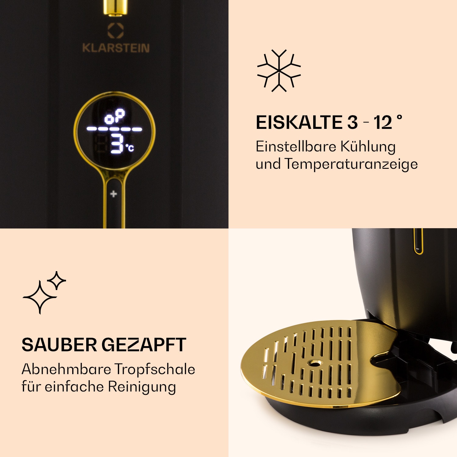 Passau Bierzapfanlage 6 l Universalfässer Druckluftpumpe 3 - 12 °C 65 W 