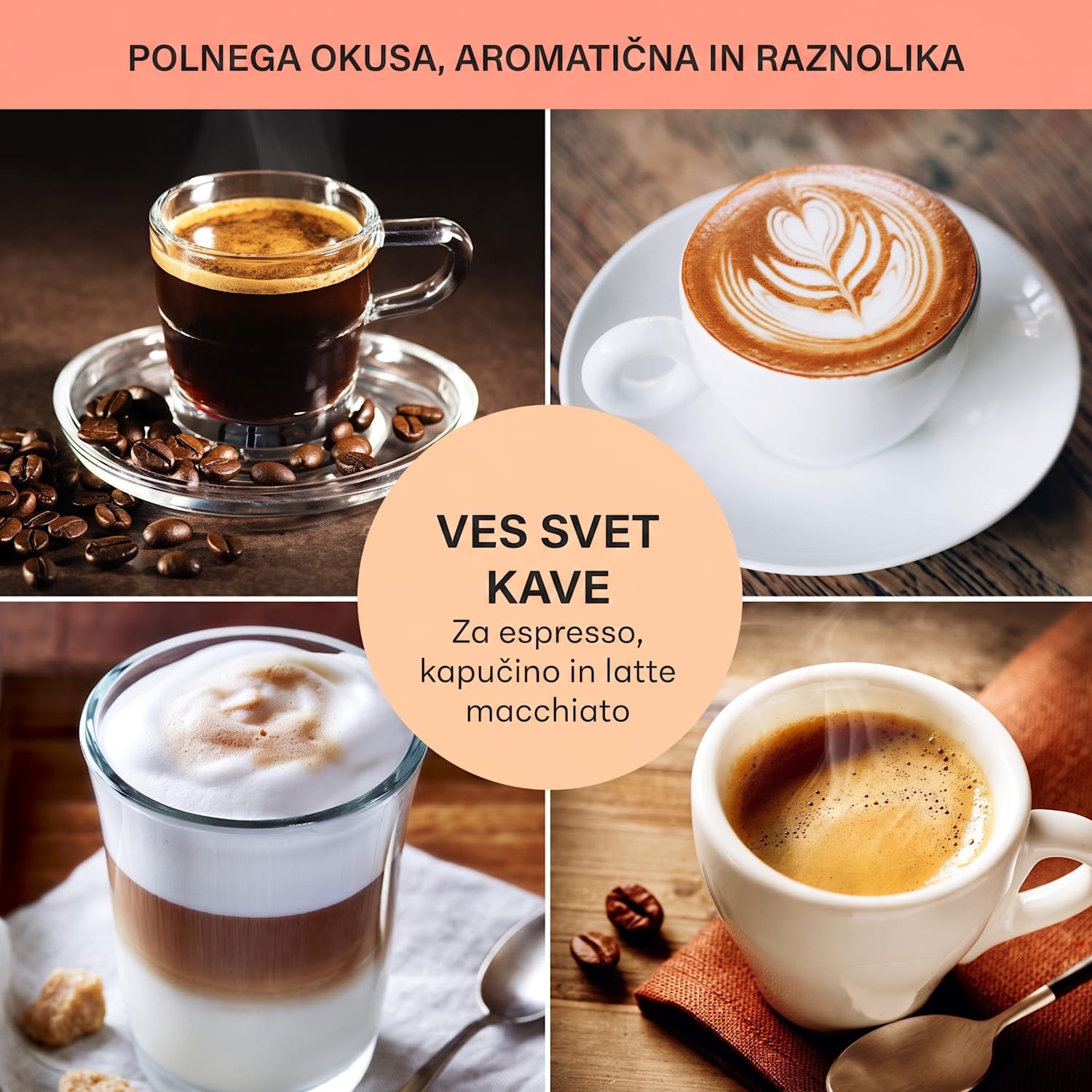Arabica Comfort kavni aparat s porta filtrom, 1350W, 20 barov, 1,8l, nadzorna plošča na dotik Črna