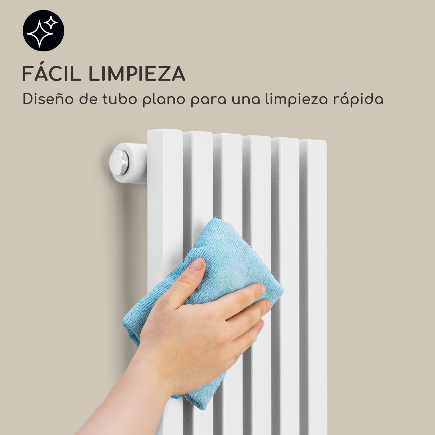 Radiador Delgado 120 x 25 Radiador de baño Radiador tubular 508 W Agua caliente 1/2 120 x 25 cm | Blanco