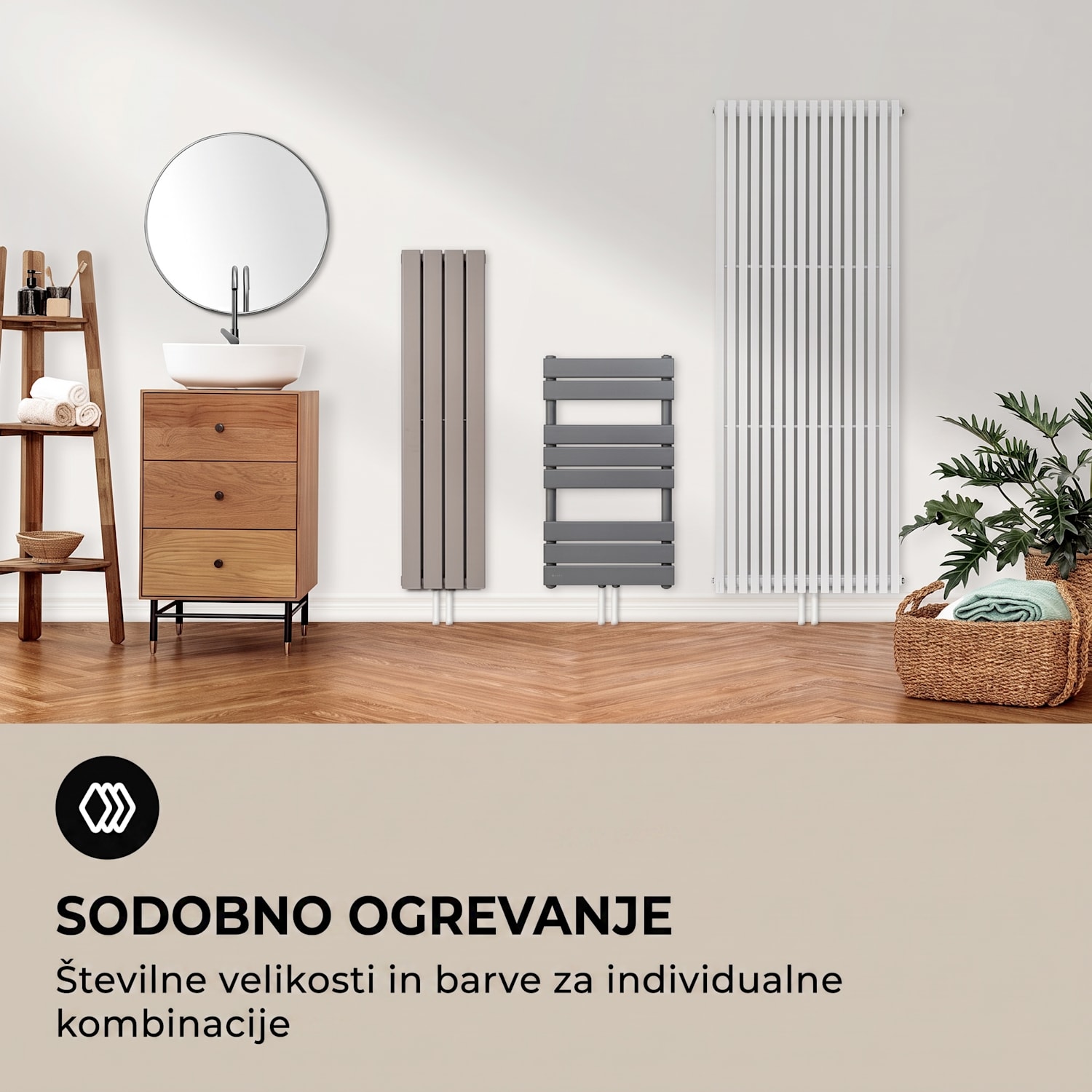 Delgado, 120 x 25, radiator, kopalniški radiator, cevni radiator, 508W, topla voda, 1/2 120 x 25 cm | Pepelno modra