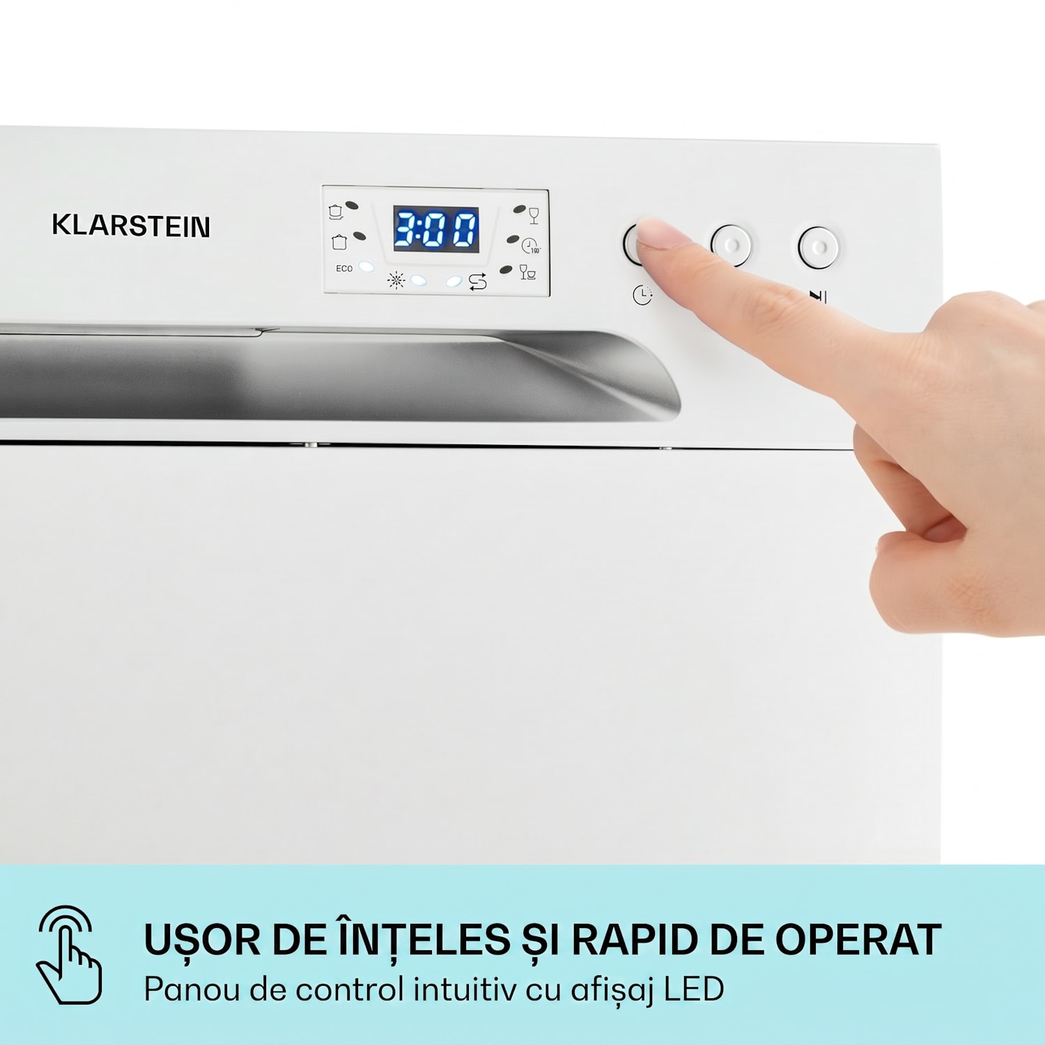Havasia UV 6, mașină de spălat vase, cu lumină UV, cu fața din sticlă, cu suport liber, 1380W Argintiu metalizat